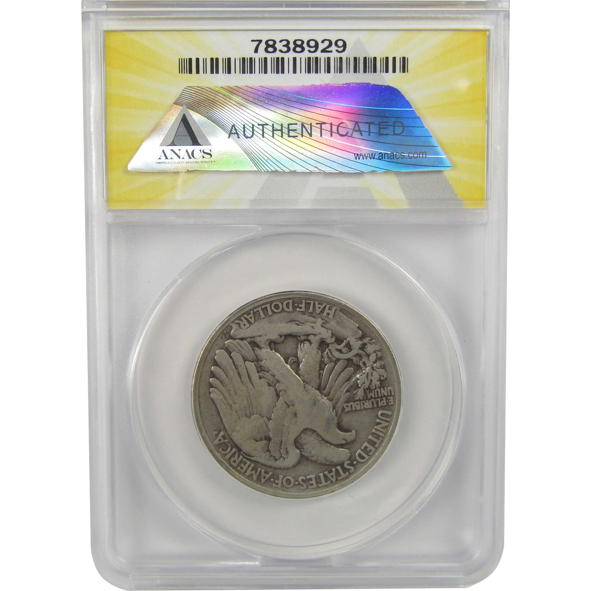 1921 Liberty Walking Half Dollar F 12 Details ANACS Silver SKU:I22346