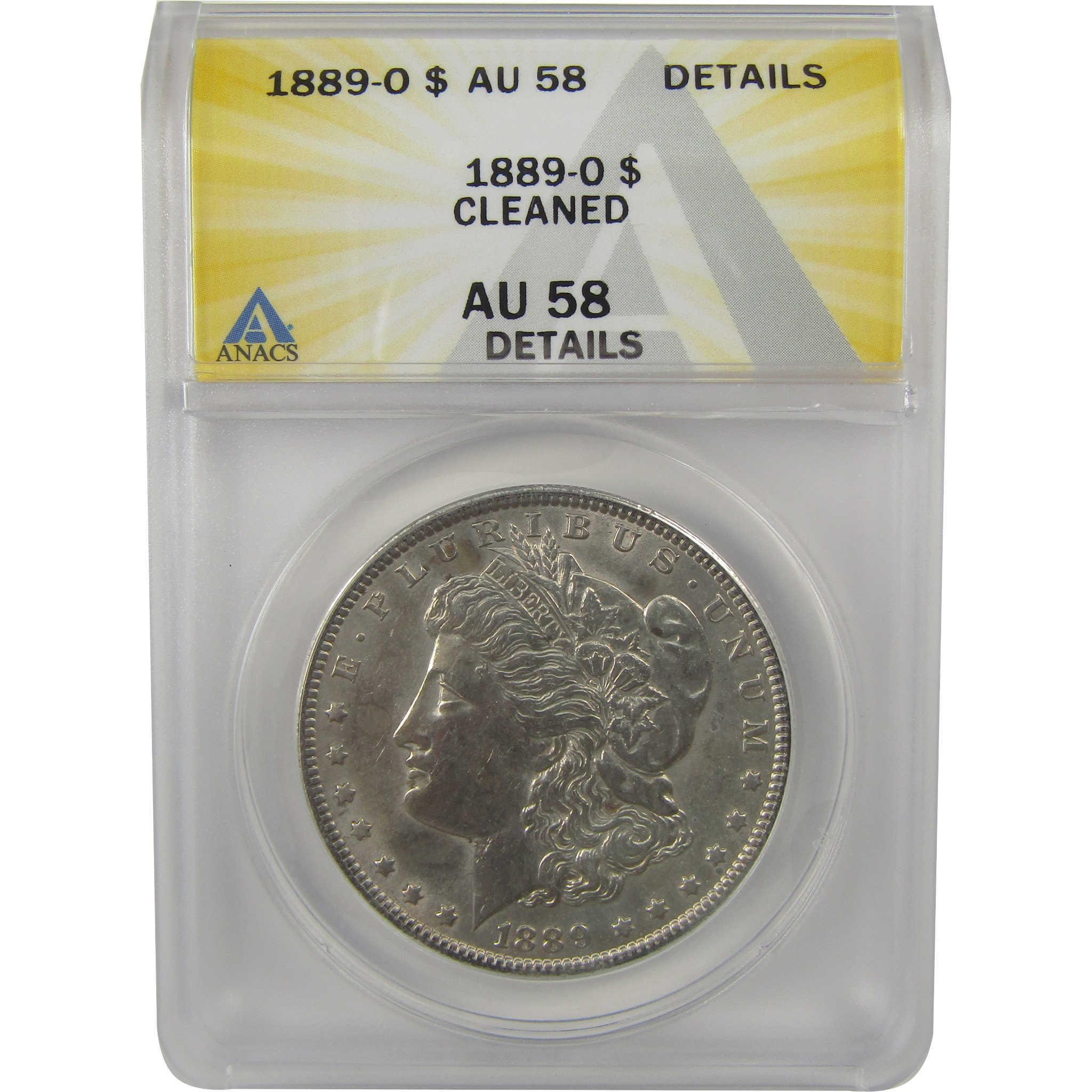1889 O Morgan Dollar AU 58 Details ANACS Silver $1 Coin SKU:I22352 - Morgan coin - Morgan silver dollar - Morgan silver dollar for sale - Profile Coins & Collectibles