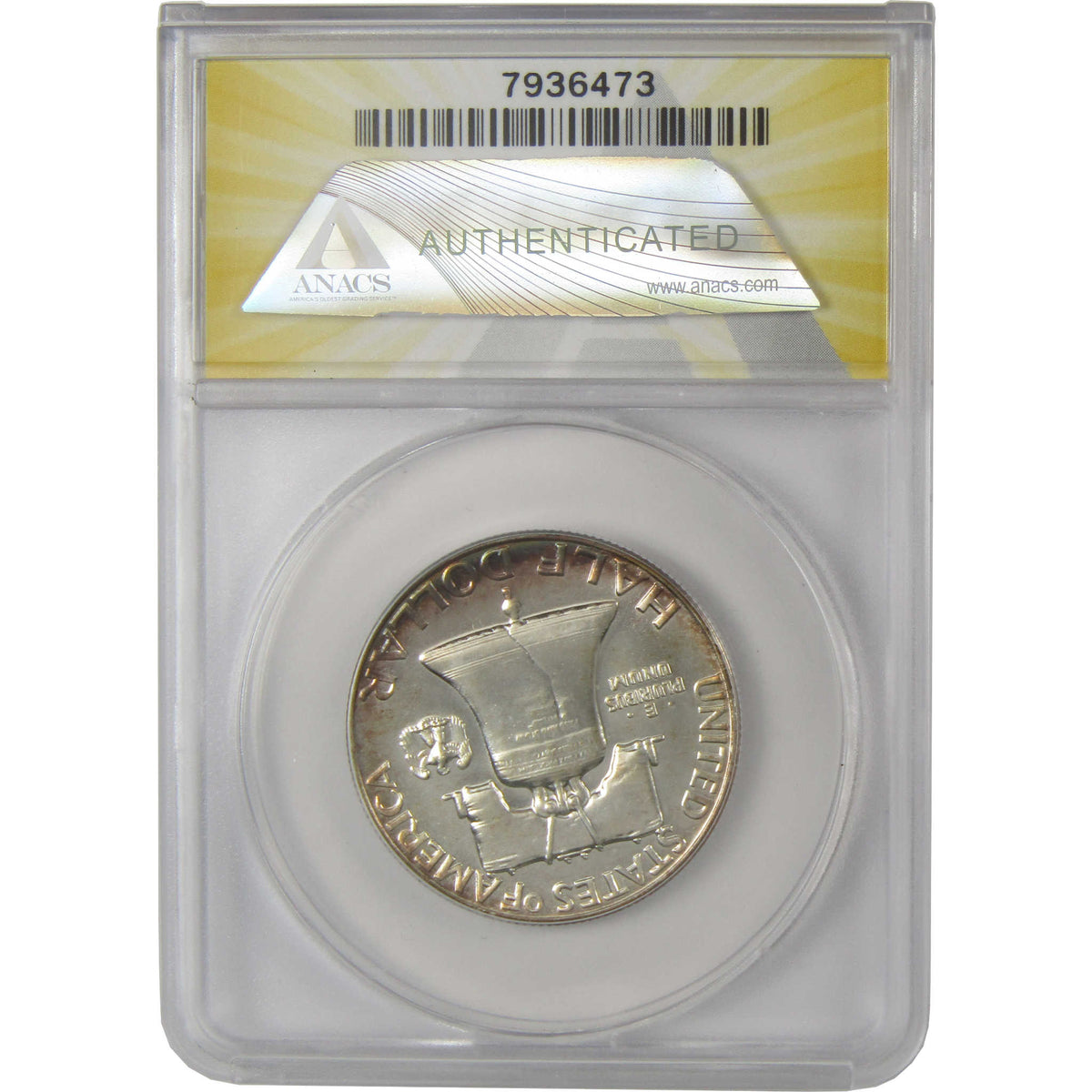 1955 Franklin Silver Half Dollar PF 63 ANACS Proof 50c Coin SKU:I28757