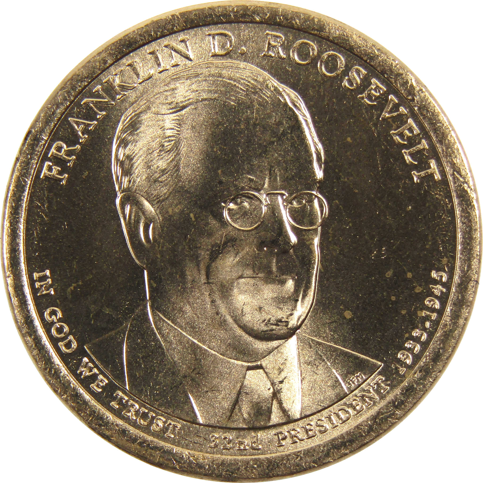 2014 D Franklin D Roosevelt Presidential Dollar BU Uncirculated Coin