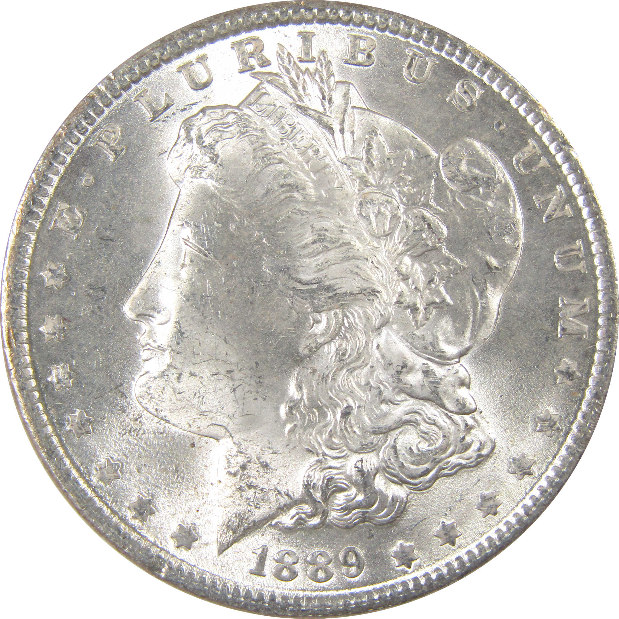 1889 Morgan Dollar Uncirculated Silver $1 Coin SKU:I17796 - Morgan coin - Morgan silver dollar - Morgan silver dollar for sale - Profile Coins & Collectibles