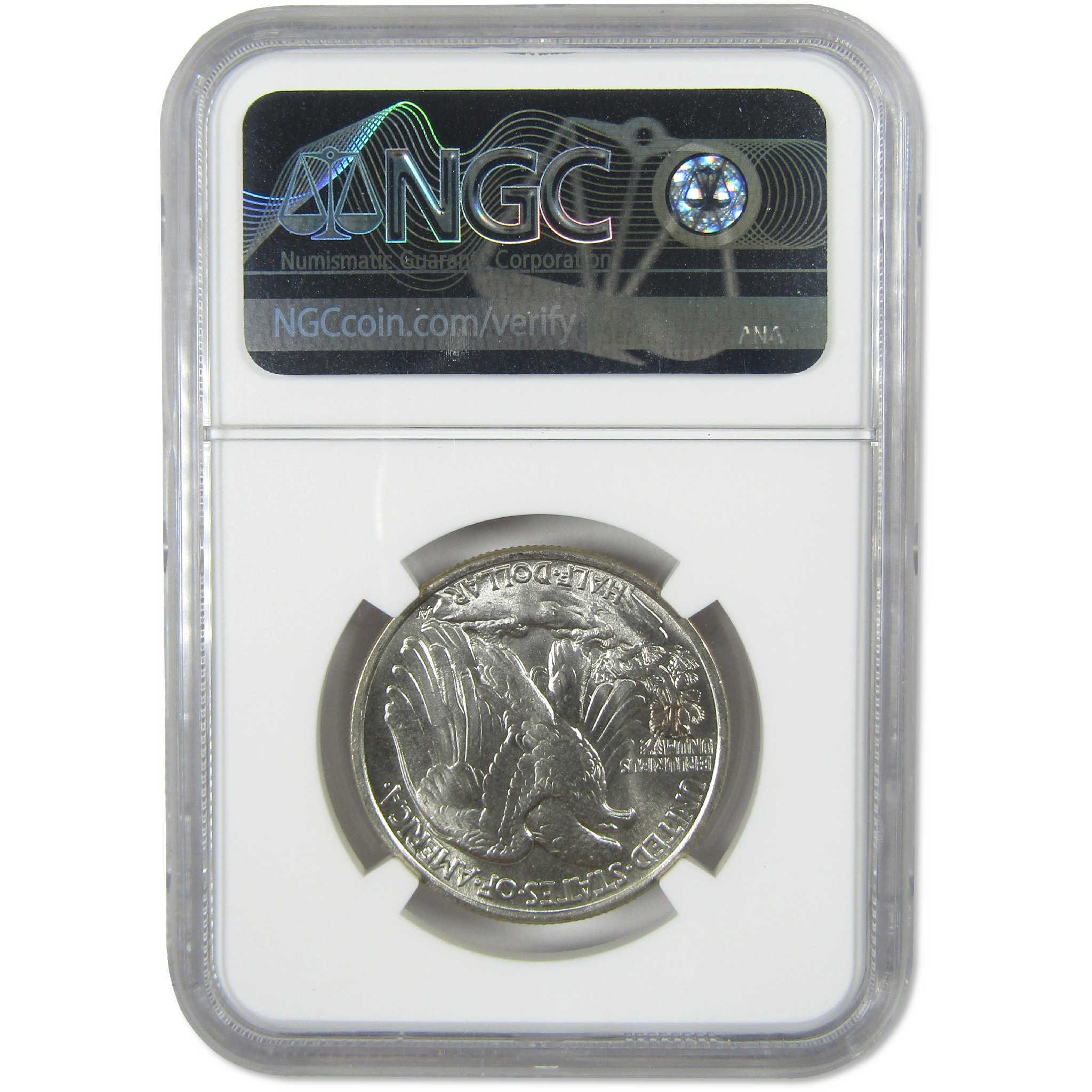 1942 Liberty Walking Silver Half Dollar MS 66 NGC 50c Coin