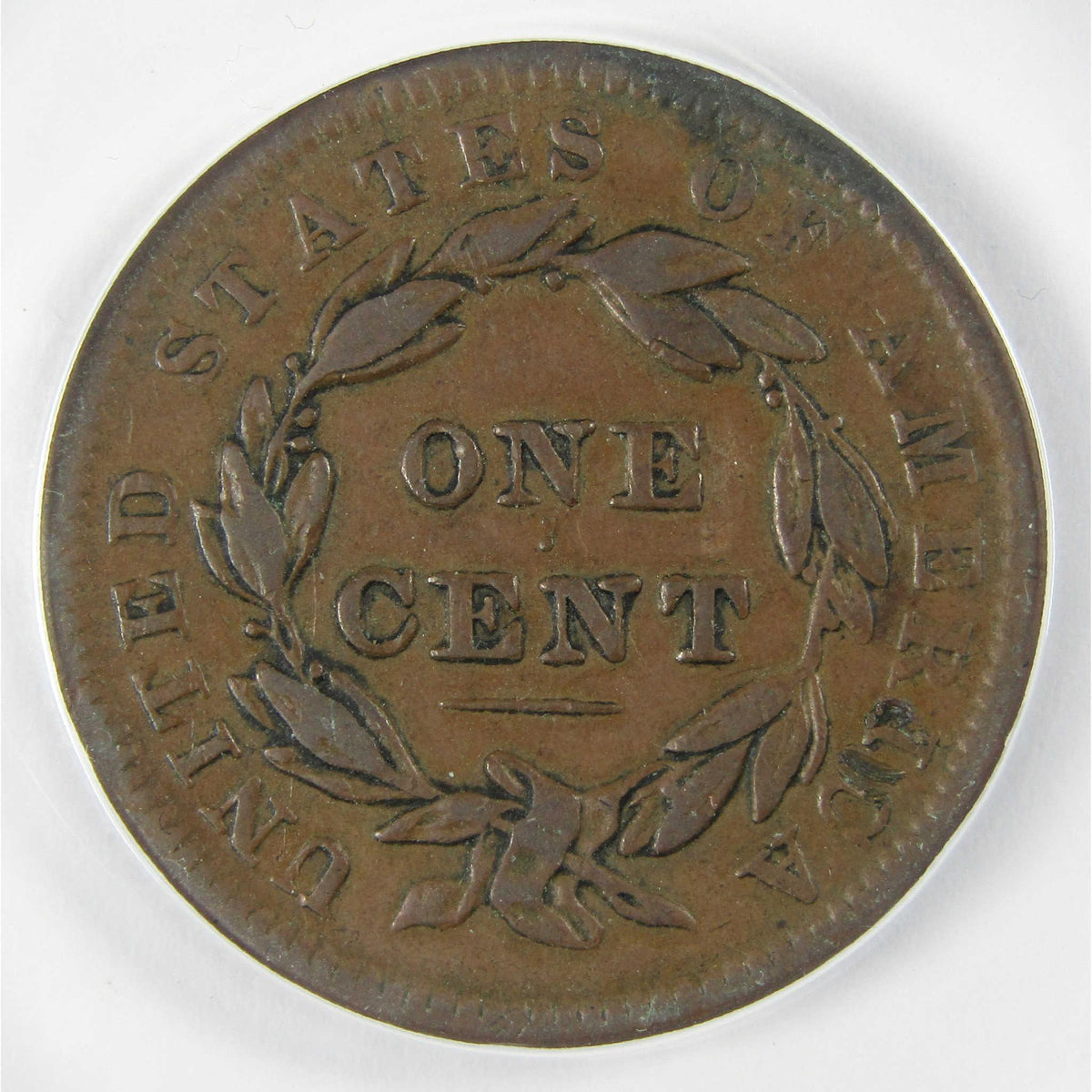 1838 Coronet Head Copper Large Cent VF 35 Details ANACS PennySKU:CP626