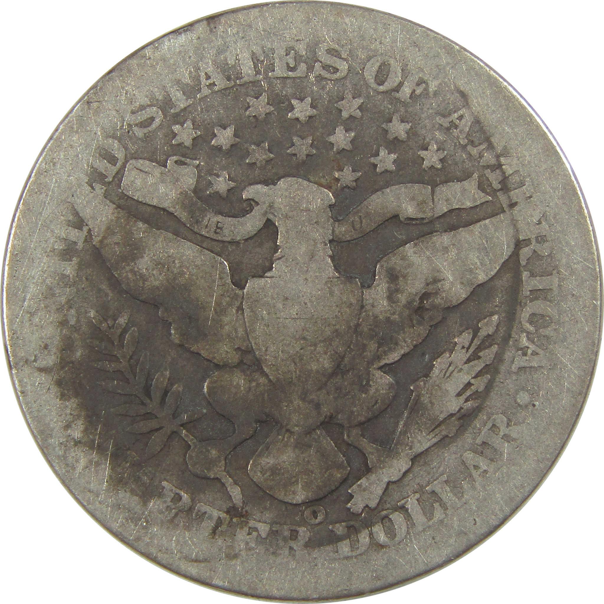 1905 O Barber Quarter AG About Good Silver 25c Coin SKU:I21825
