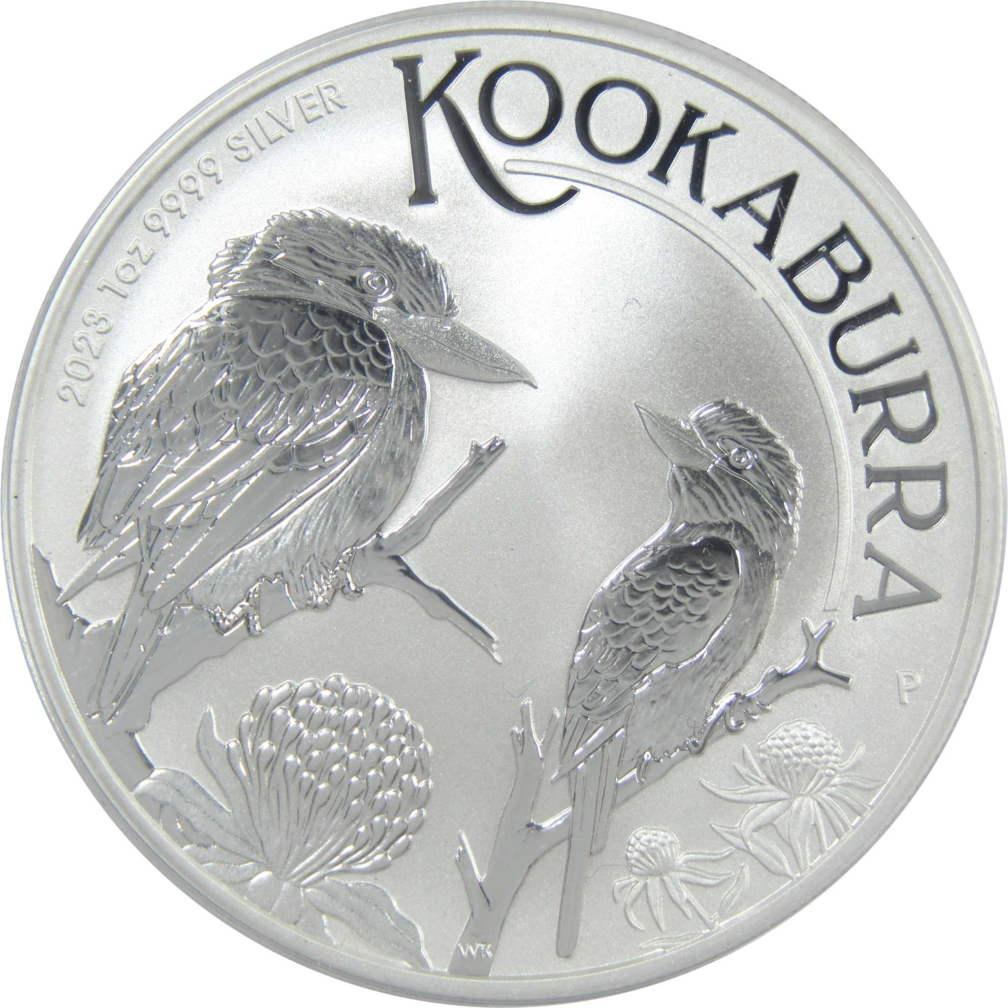 2023 Australian Kookaburra Uncirculated 1 oz .9999 Silver Bullion $1