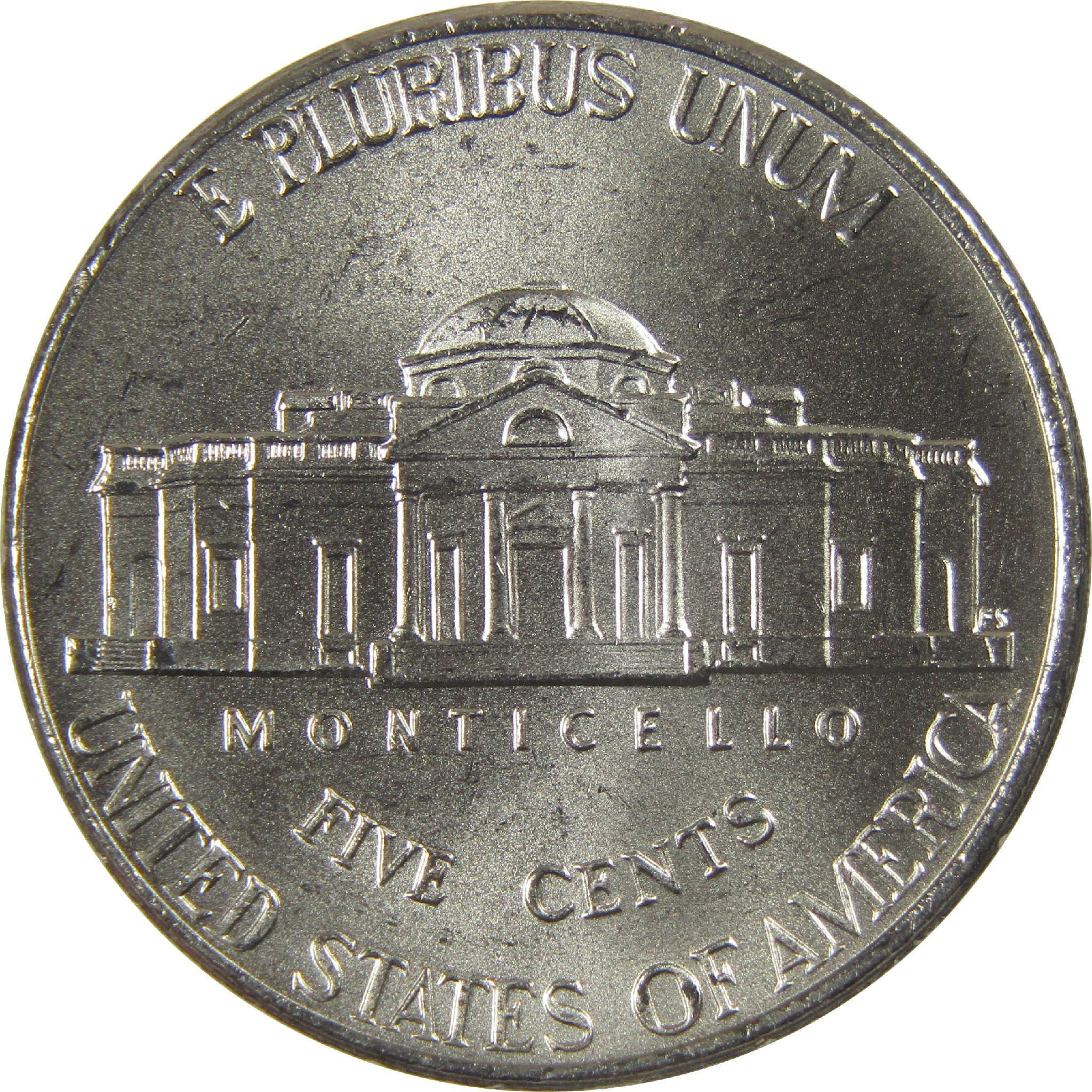 2008 P Jefferson Nickel Uncirculated Mint State 5c Coin Collectible