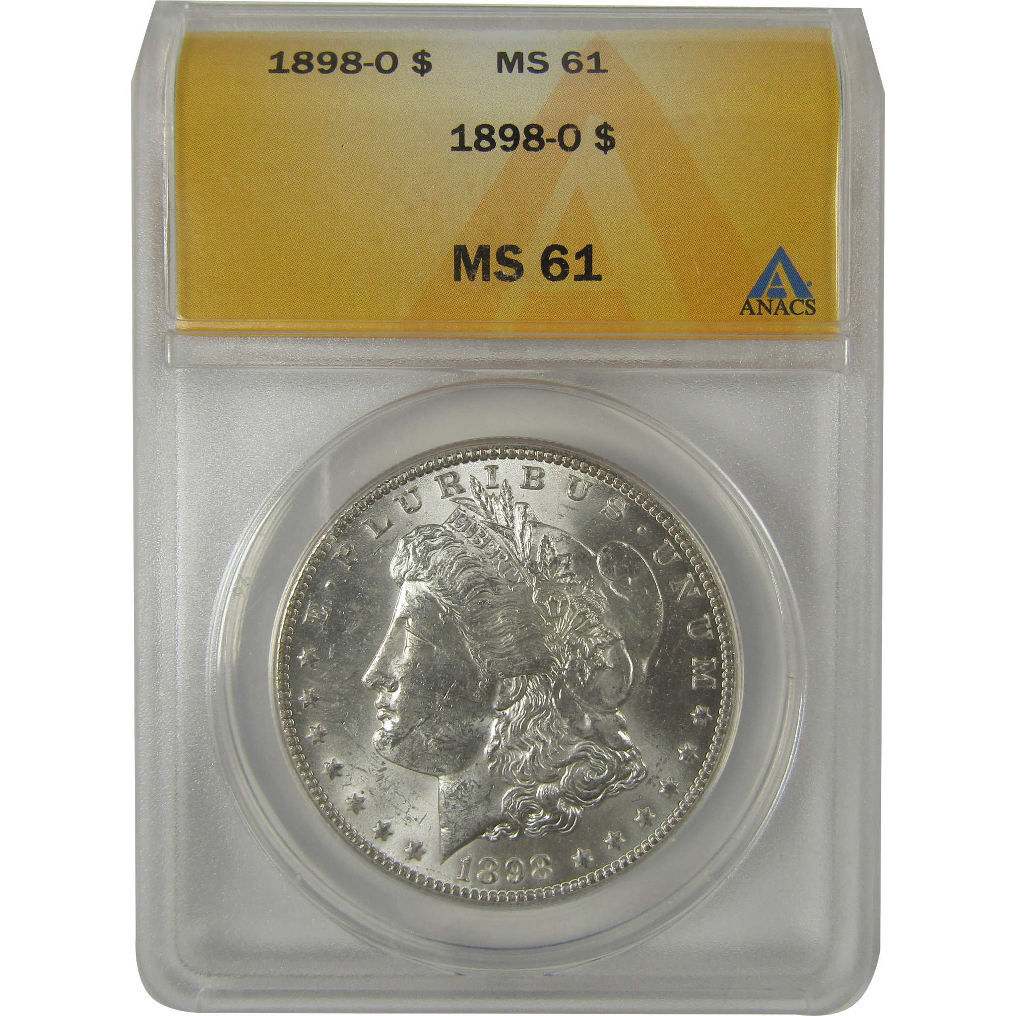 1898 O Morgan Dollar MS 61 ANACS Silver Uncirculated SKU:I23136 - Morgan coin - Morgan silver dollar - Morgan silver dollar for sale - Profile Coins & Collectibles