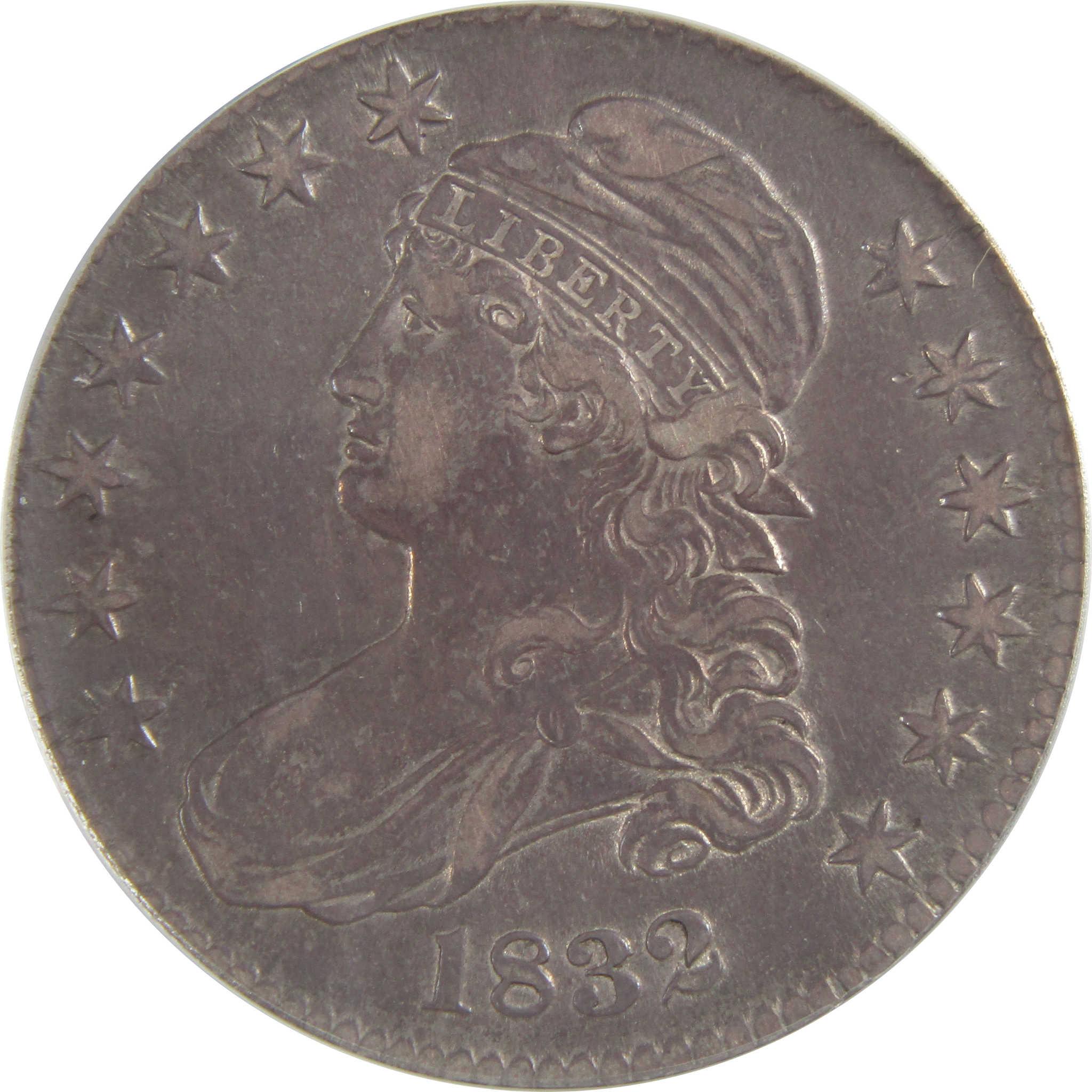 1832 Capped Bust Half Dollar EF 45 ANACS Silver 50c Coin SKU:CP170