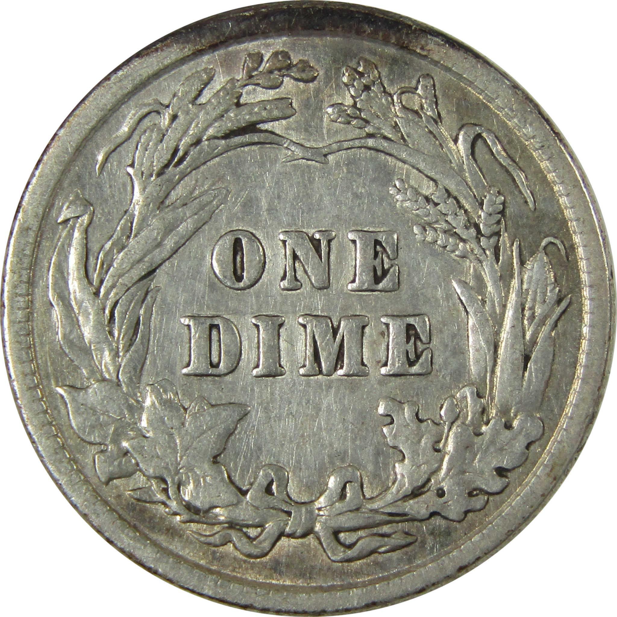 1914 Barber Silver Dime XF EF Extremely Fine Details SKU:CP976