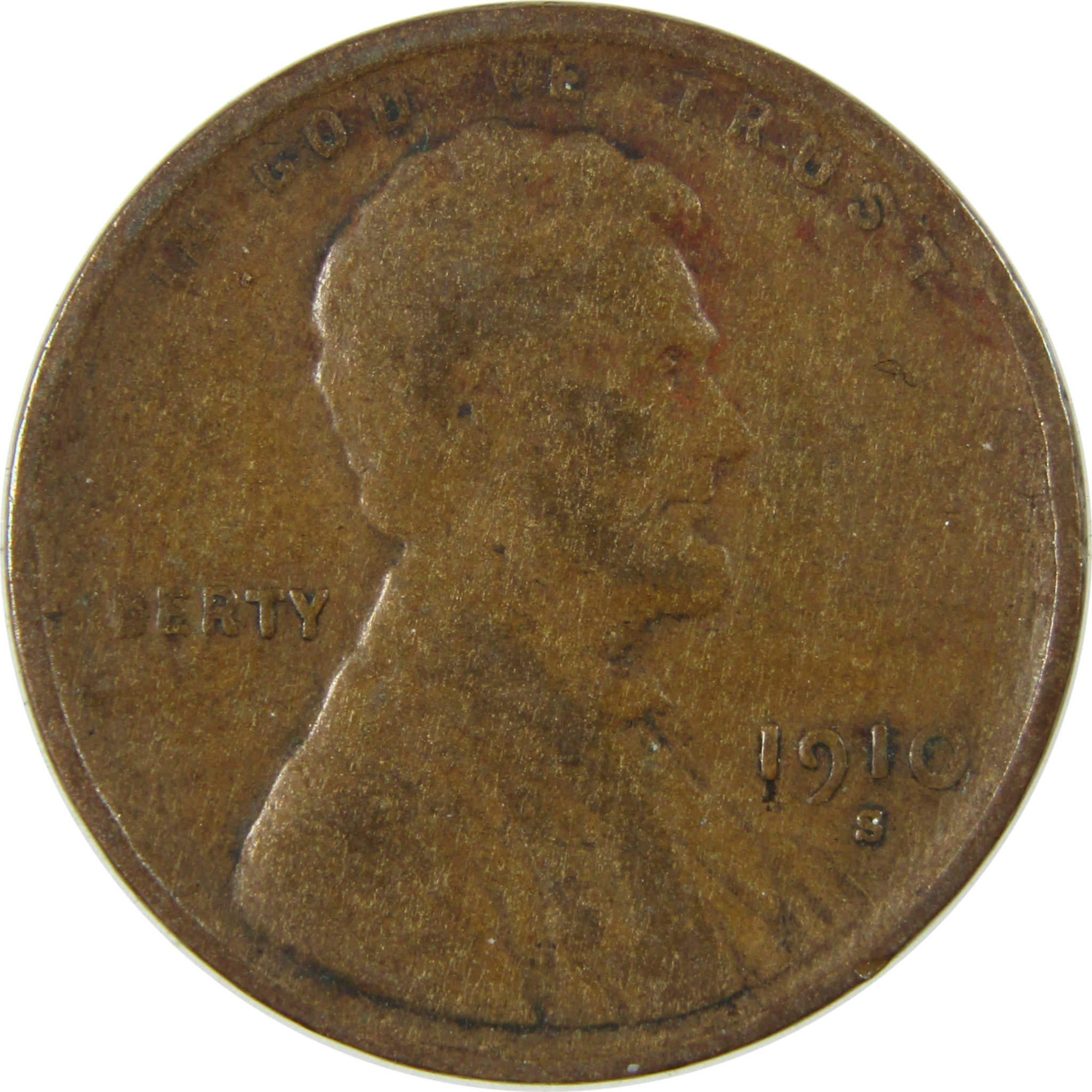 1910 S Lincoln Wheat Cent VG Very Good Penny 1c Coin SKU:I26164