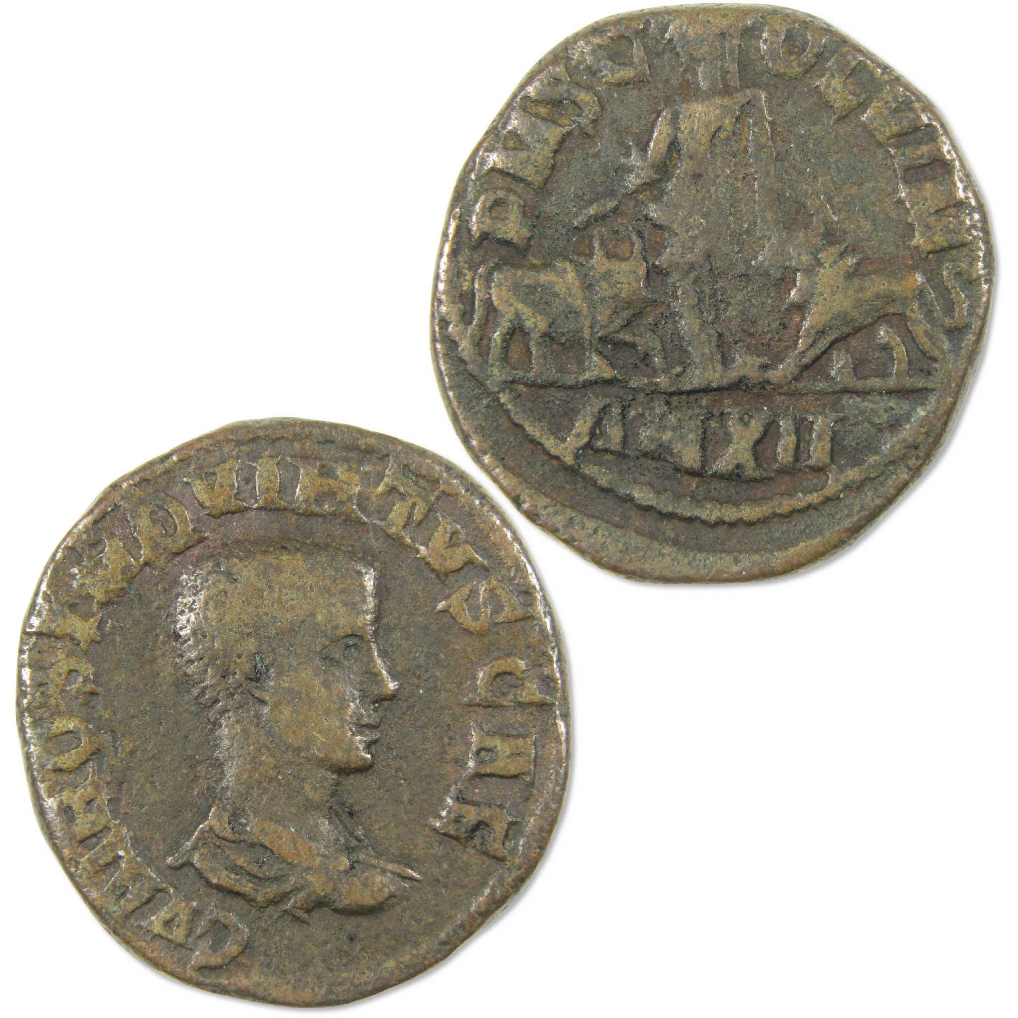 251 AD Hostilian Viminacium Moesia F Ancient Roman Provincial Coin