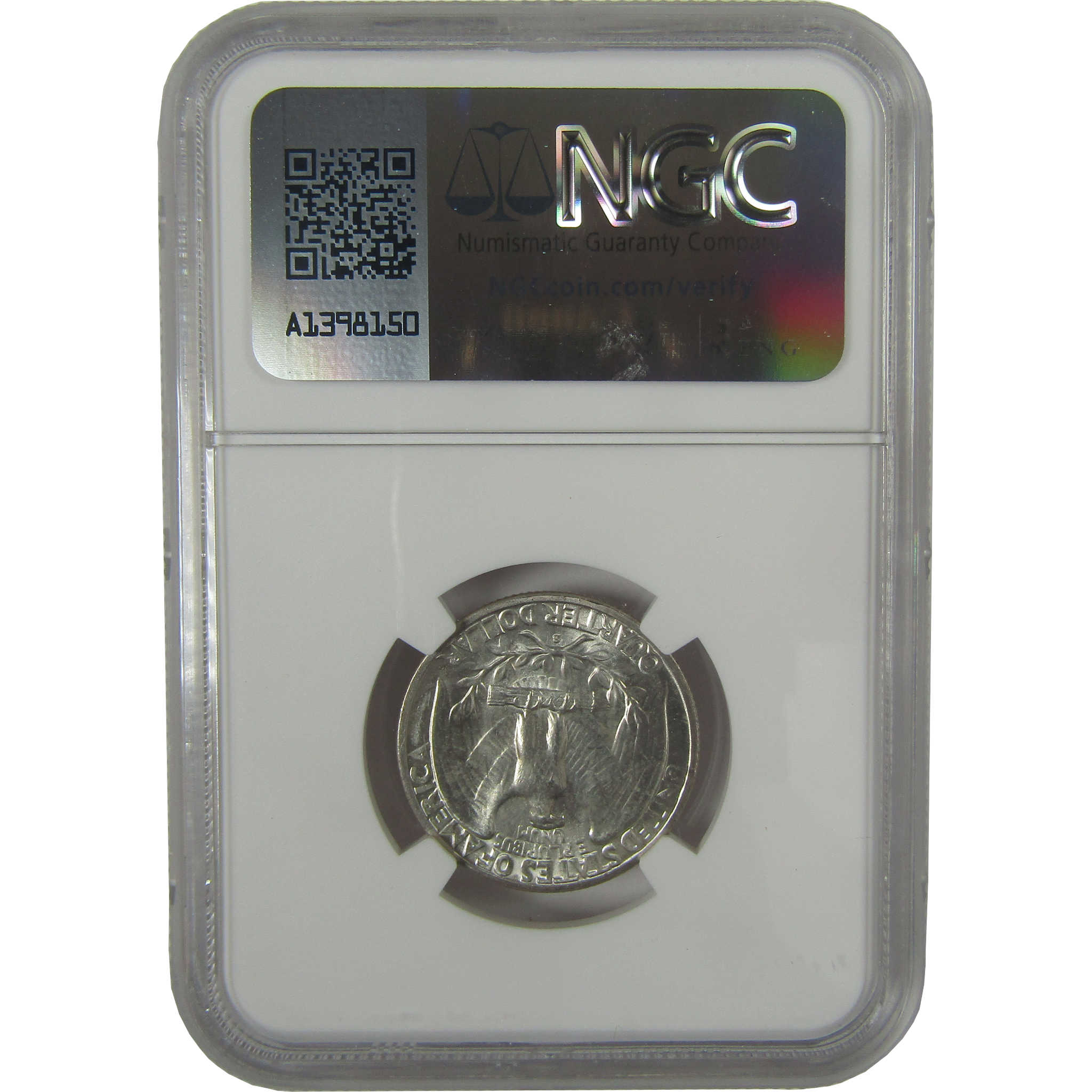 1940 S Washington Quarter MS 64 NGC Original Bag Fragment SKU:I22608