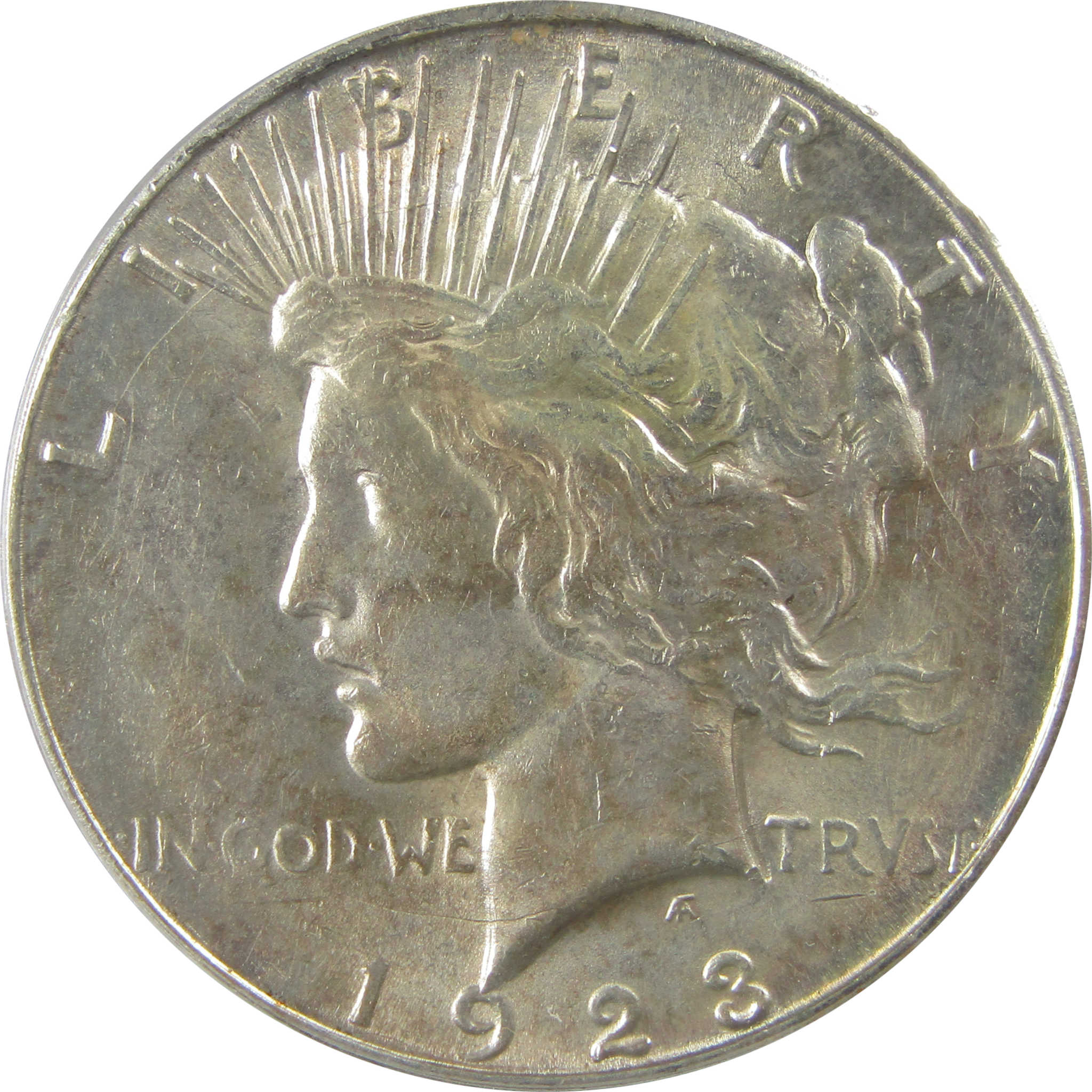1923 S Peace Dollar AU 58 ANACS Silver $1 Coin SKU:I22154
