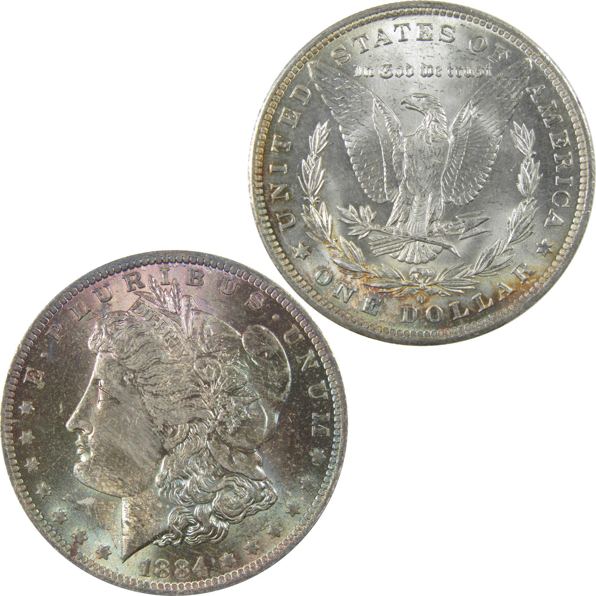 1884 O Morgan Silver Dollar BU Choice Uncirculated Toned SKU:I24040