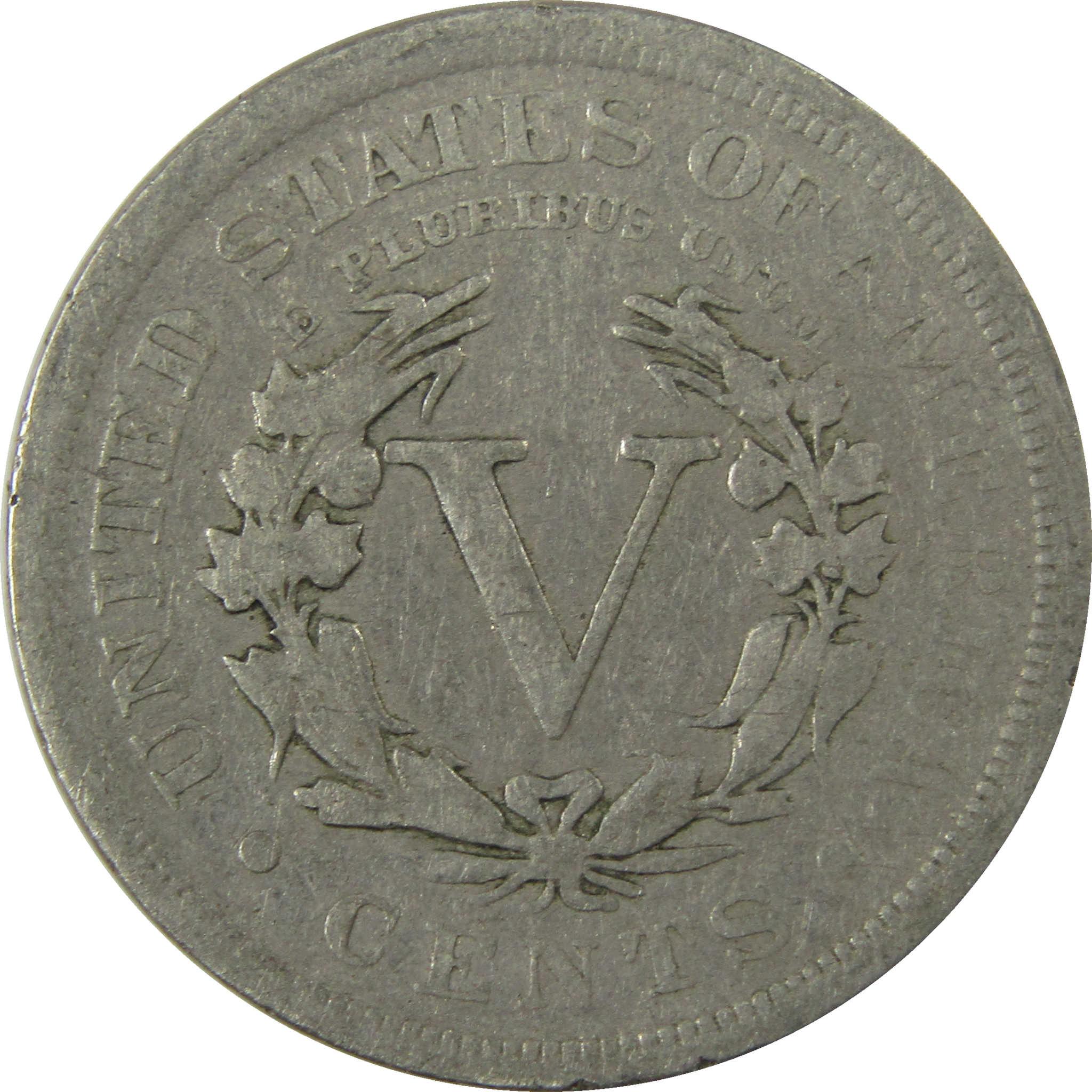 1903 Liberty Head V Nickel VG Very Good 5c Coin Collectible SKU:I26924