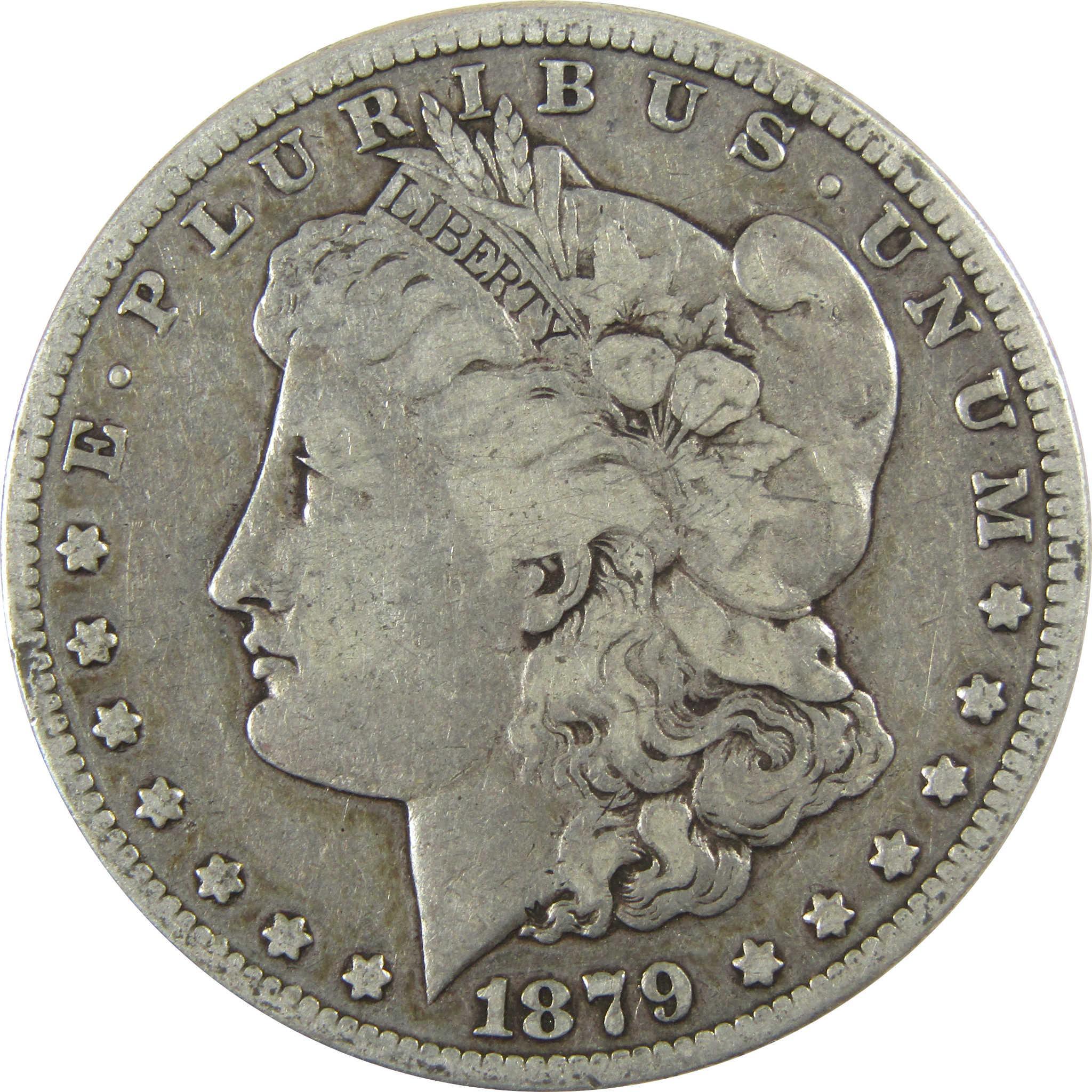 1879 S Rev 78 Morgan Silver Dollar F Fine Details $1 Coin SKU:CP489 - Morgan coin - Morgan silver dollar - Morgan silver dollar for sale - Profile Coins & Collectibles