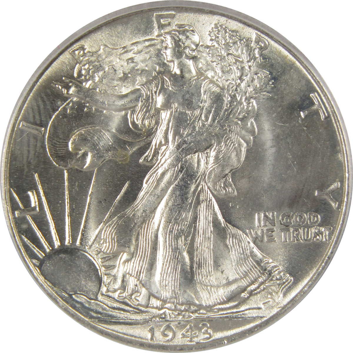 1943 Liberty Walking Silver Half Dollar MS 63 ICG 50c Coin SKU:I29179