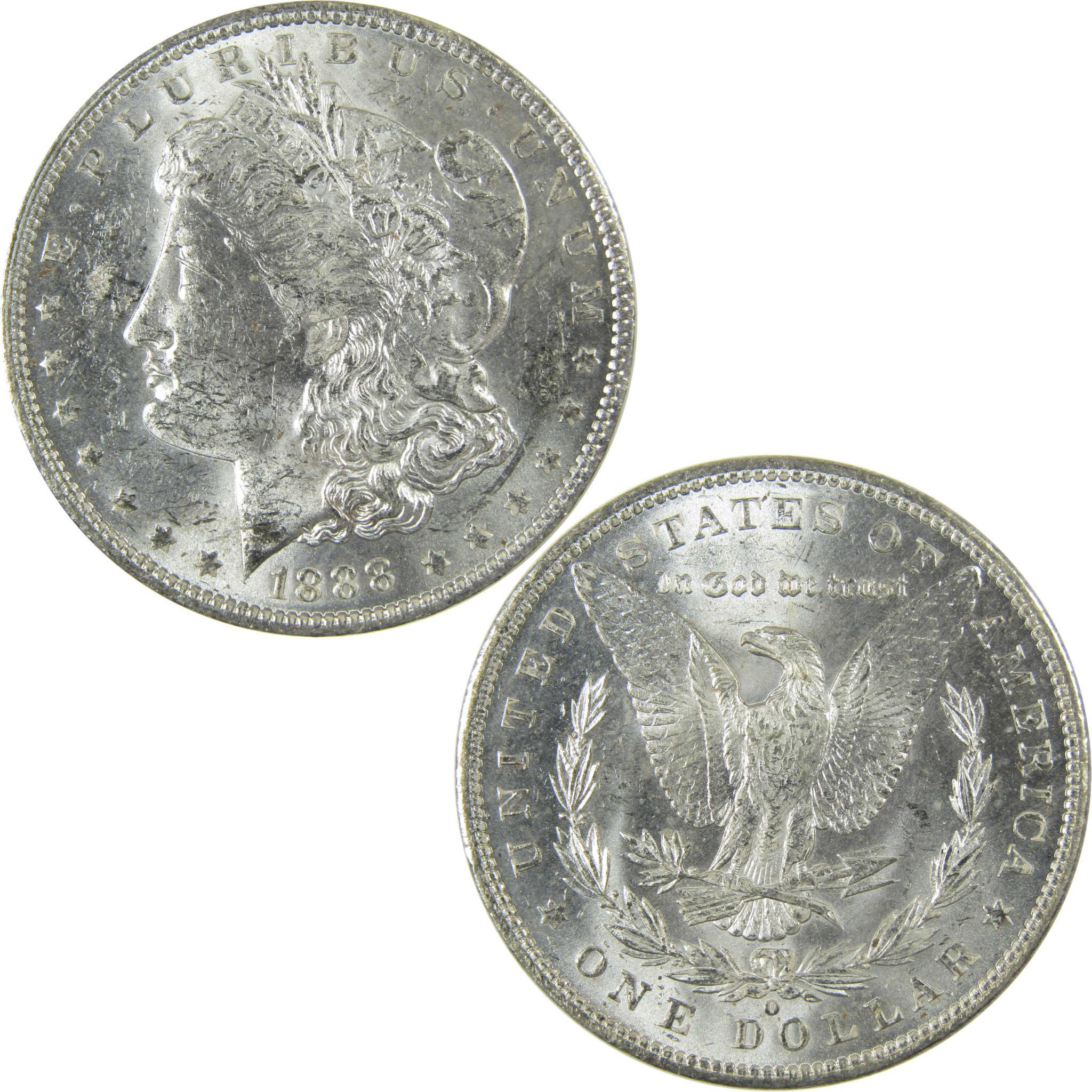 1888 O Morgan Silver Dollar Uncirculated Mint State $1 Coin SKU:I27684 - Morgan coin - Morgan silver dollar - Morgan silver dollar for sale - Profile Coins & Collectibles