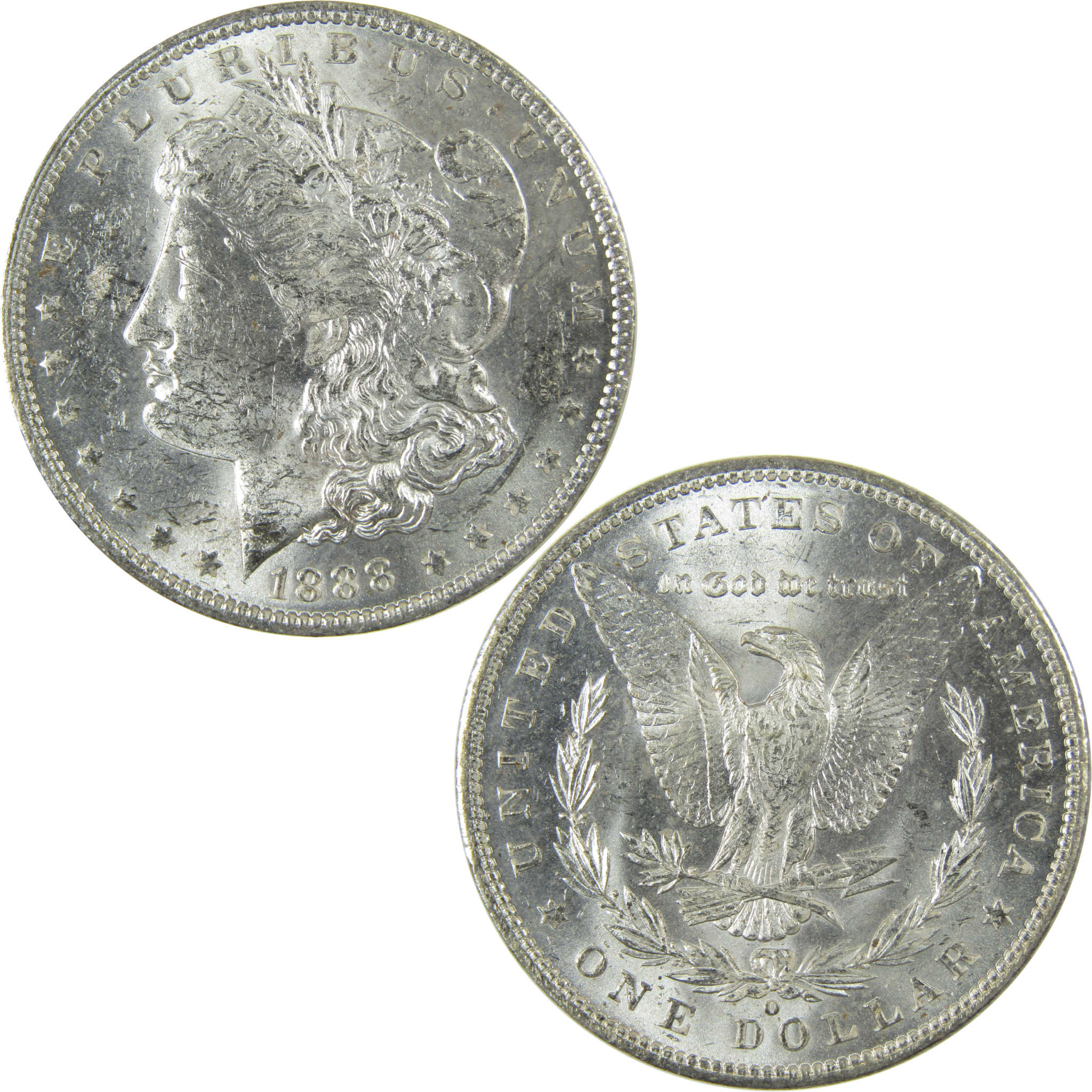 1888 O Morgan Silver Dollar Uncirculated Mint State $1 Coin SKU:I27684