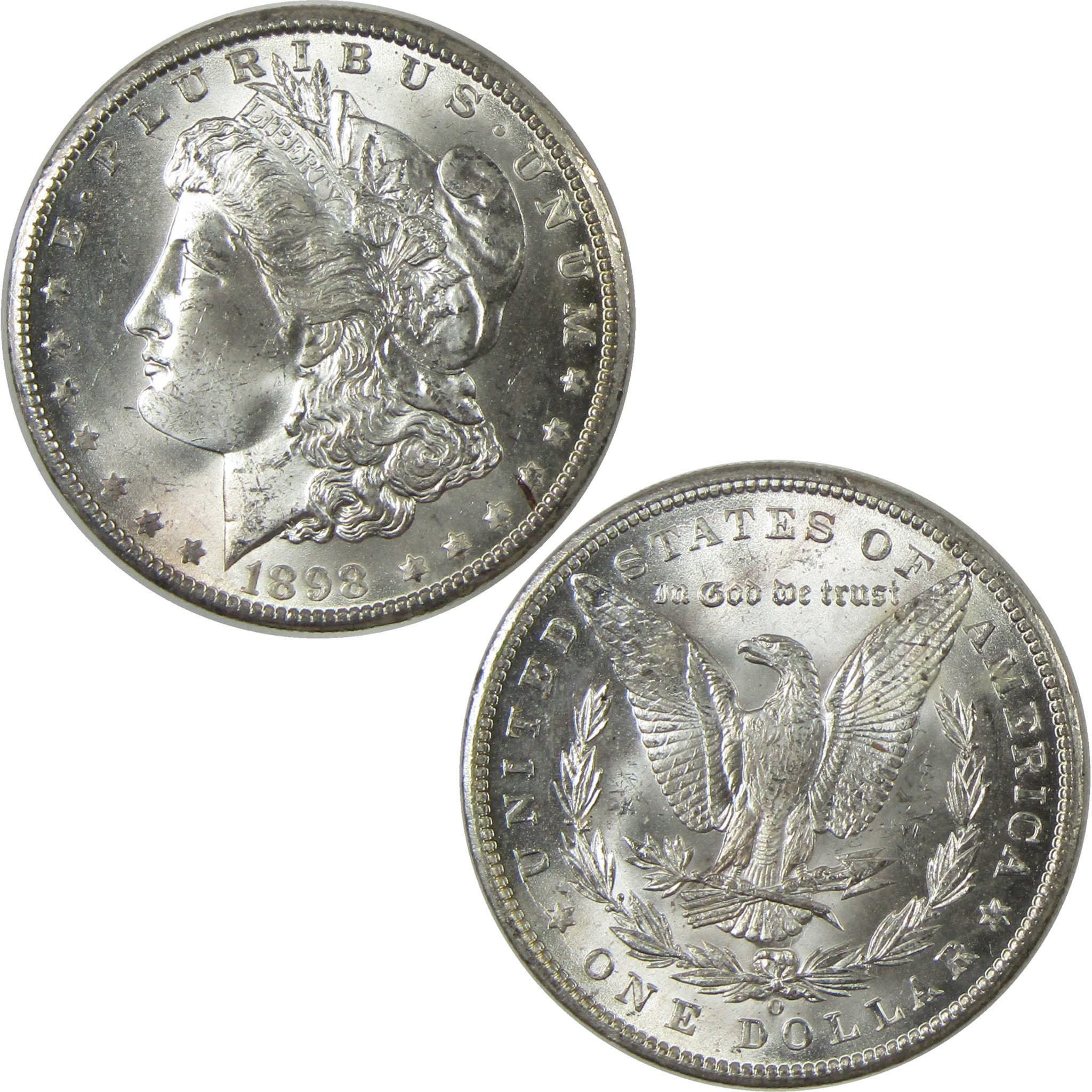 1898 O Morgan Silver Dollar BU Gem Uncirculated Mint State $1 Coin - Morgan coin - Morgan silver dollar - Morgan silver dollar for sale - Profile Coins & Collectibles
