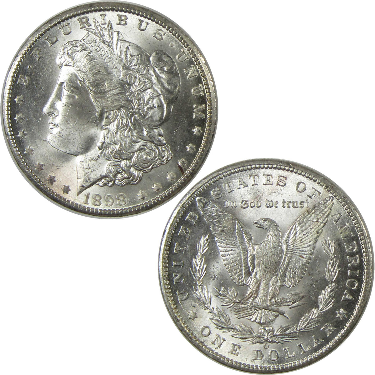 1898 O Morgan Silver Dollar BU Gem Uncirculated Mint State $1 Coin - Morgan coin - Morgan silver dollar - Morgan silver dollar for sale - Profile Coins & Collectibles
