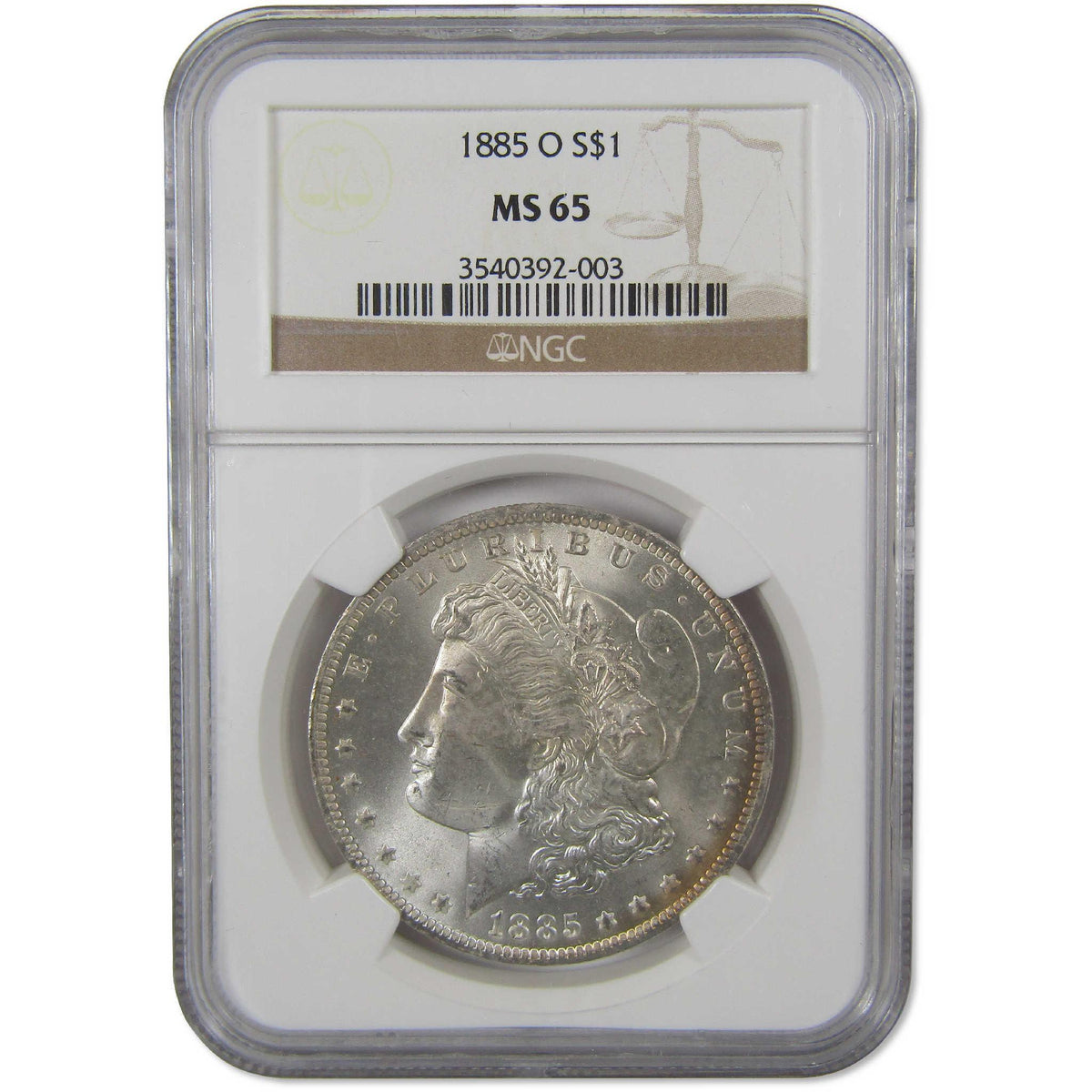 1885 O Morgan Silver Dollar MS 65 NGC Uncirculated $1 Coin Collectible - Morgan coin - Morgan silver dollar - Morgan silver dollar for sale - Profile Coins & Collectibles