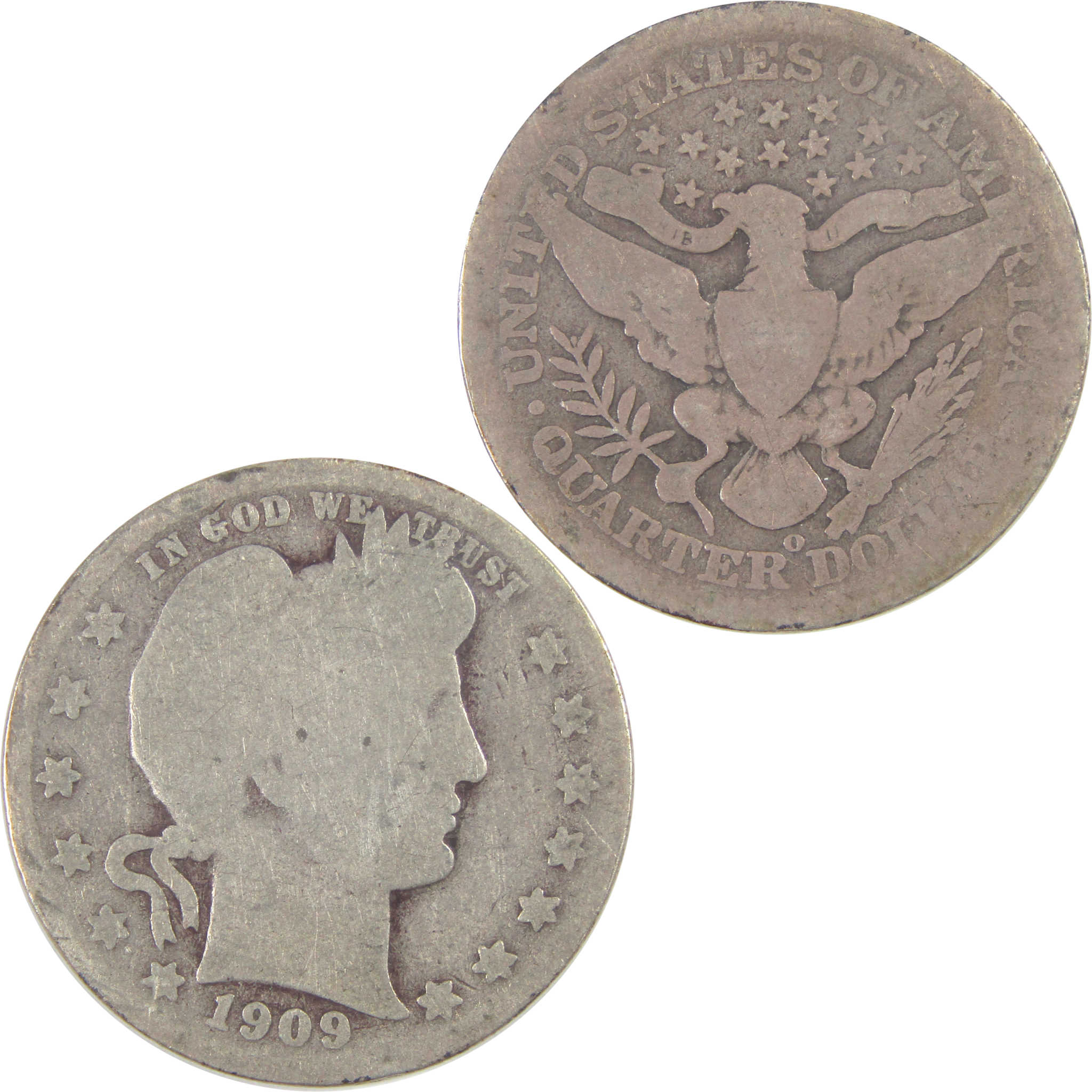 1909 O Barber Quarter AG About Good Silver 25c Coin SKU:I16680