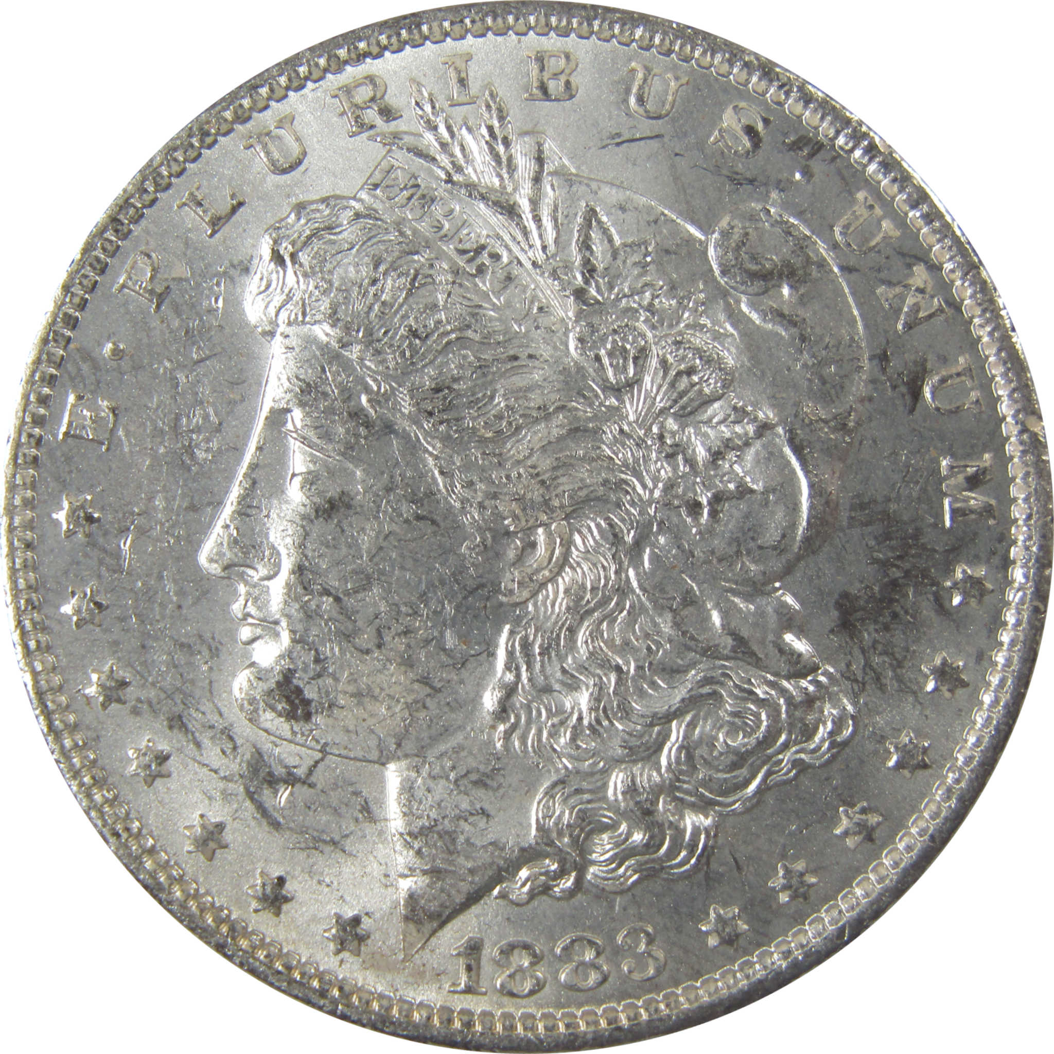 1883 O Morgan Silver Dollar Uncirculated Mint State Toned SKU:I24872