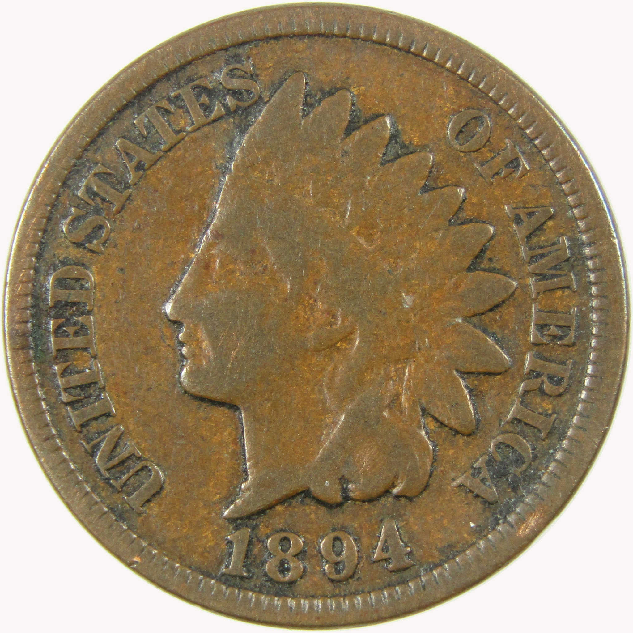 1894 Indian Head Cent G Good Penny Collectible SKU:I26602