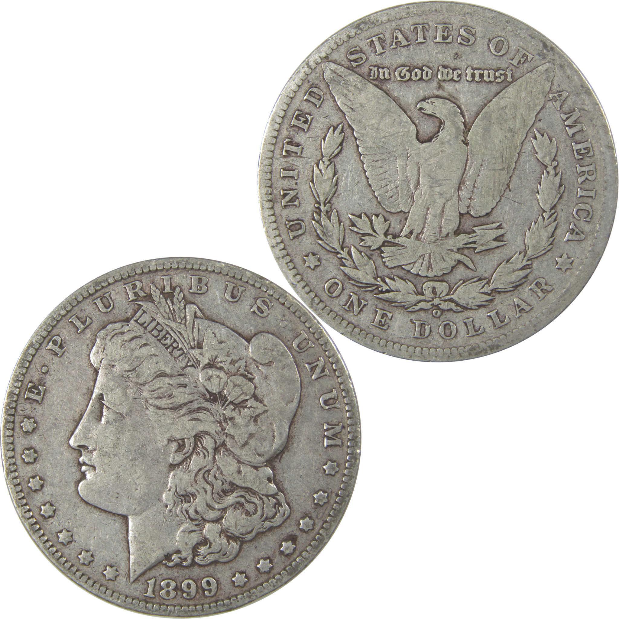 1899 O Morgan Silver Dollar F Fine $1 Coin SKU:I24274 - Morgan coin - Morgan silver dollar - Morgan silver dollar for sale - Profile Coins & Collectibles