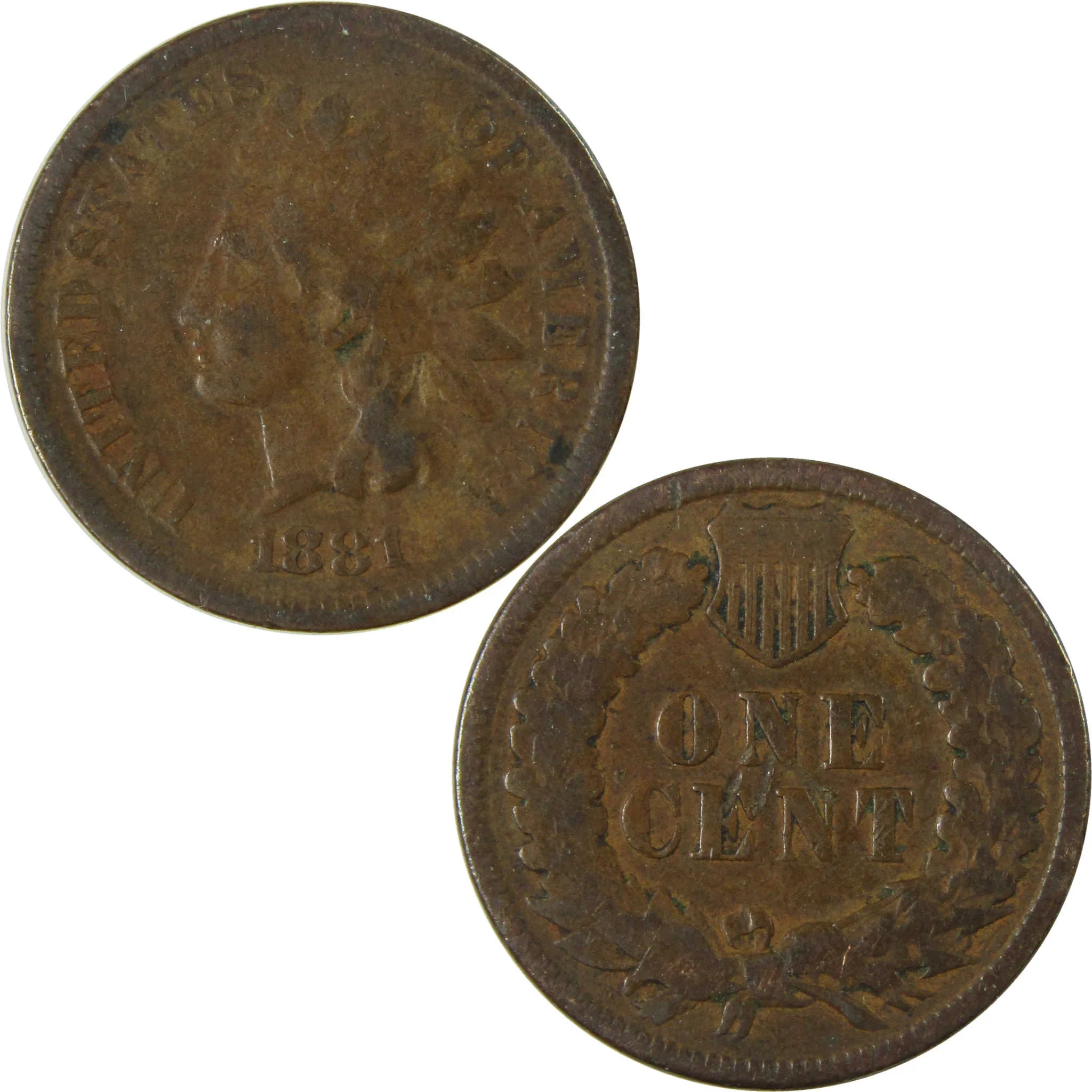 1881 Indian Head Cent VG Very Good Penny 1c Coin SKU:I26996