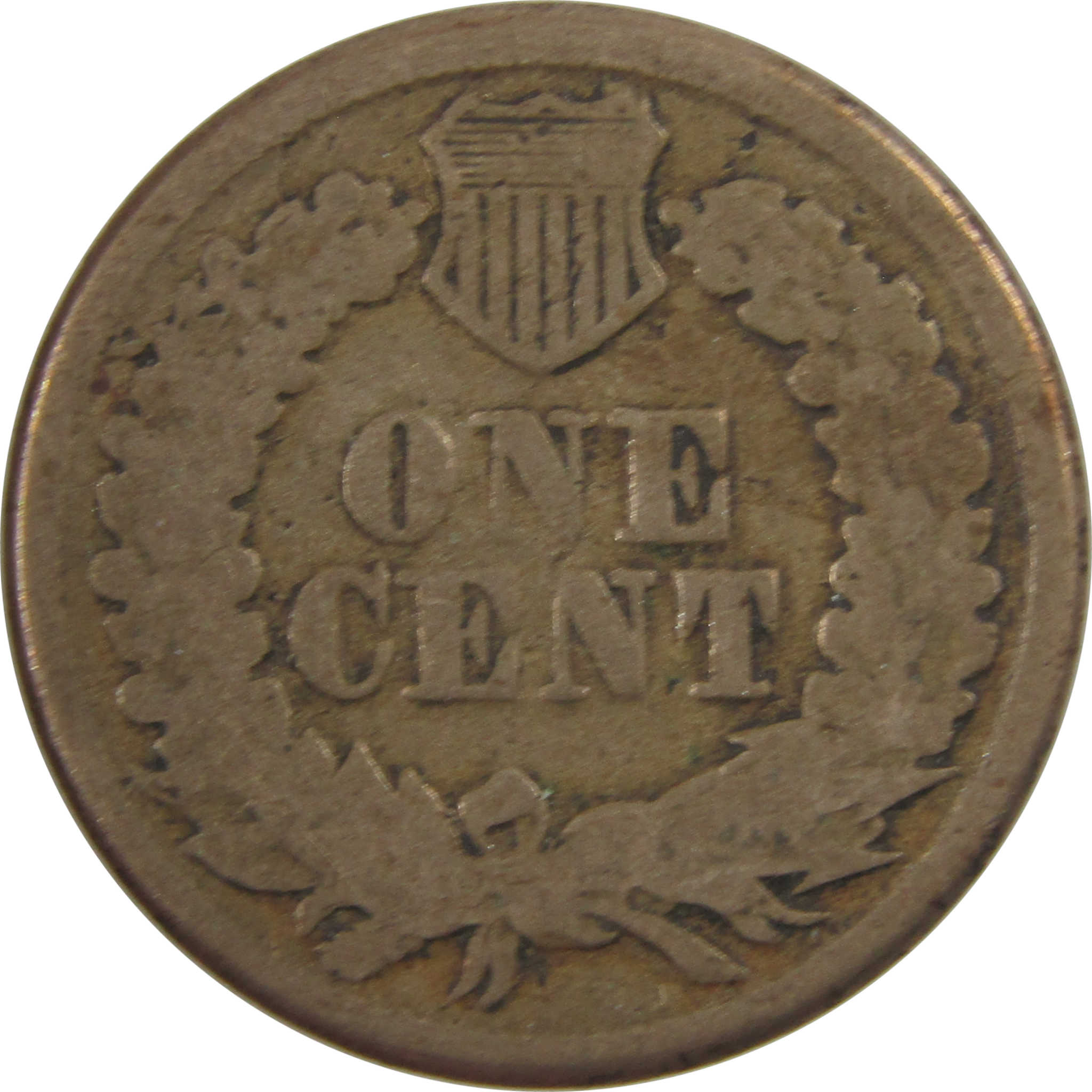 1863 Indian Head Cent G Good Penny 1c Coin Collectible SKU:I24296