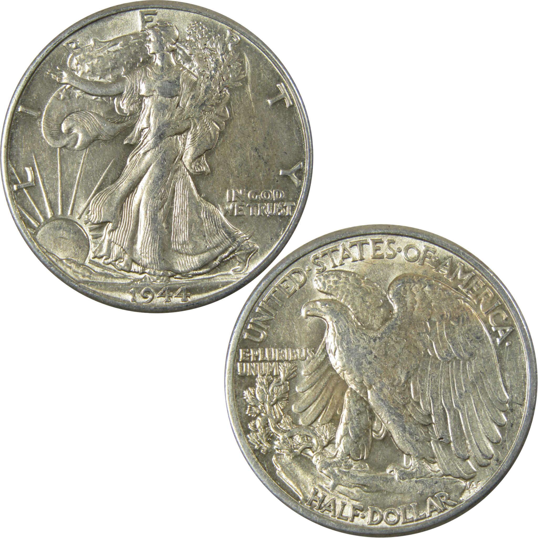 1944 Liberty Walking Silver 50cAU About Uncirculated SKU:CP536