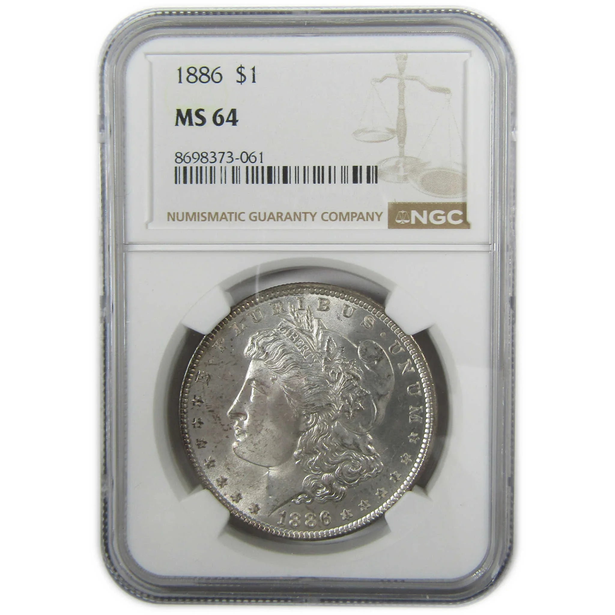 1886 Morgan Silver Dollar MS 64 NGC Uncirculated $1 Coin SKU:I27909 - Morgan coin - Morgan silver dollar - Morgan silver dollar for sale - Profile Coins & Collectibles