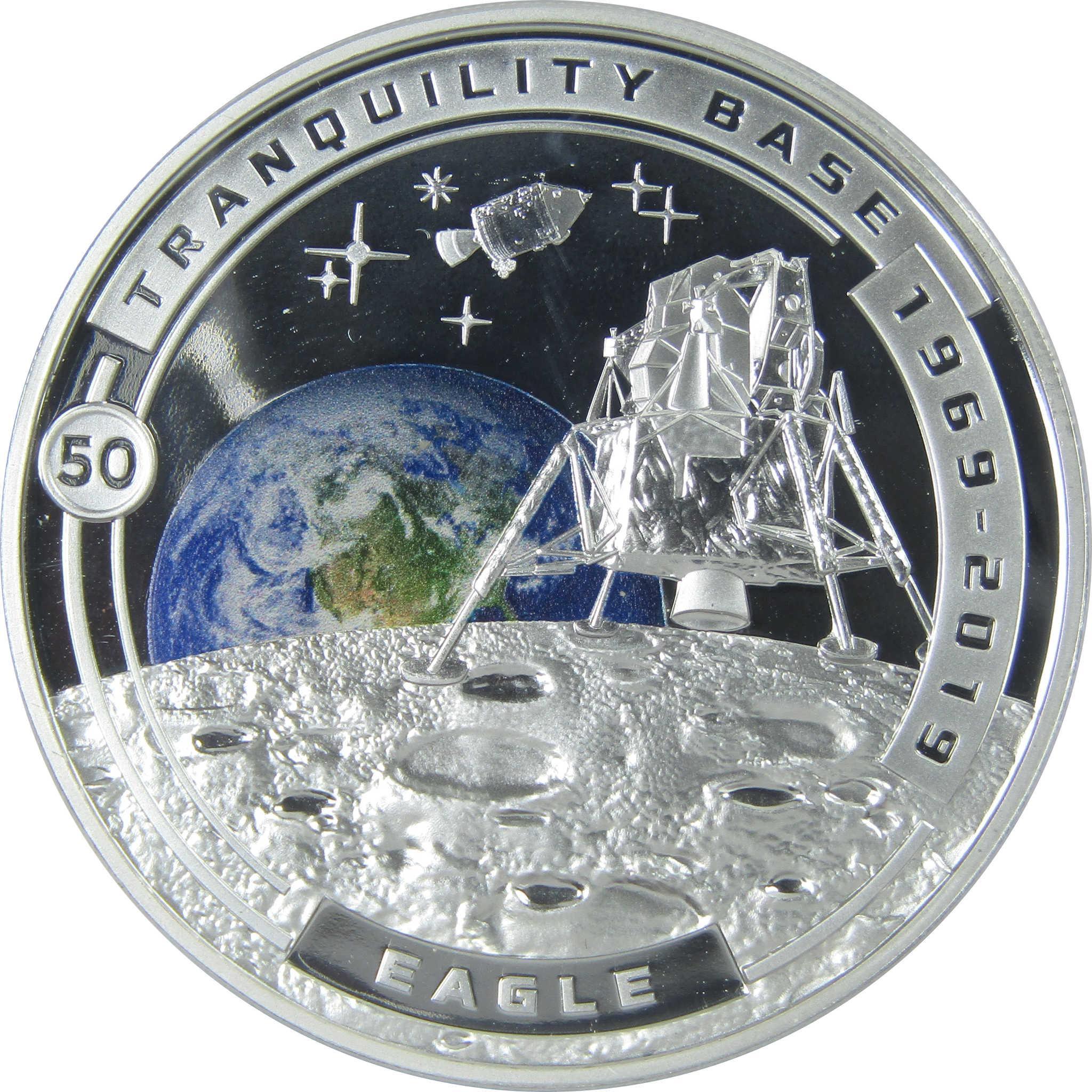 50th Anniversary of Moon Landing Tranquility Base Proof 2019