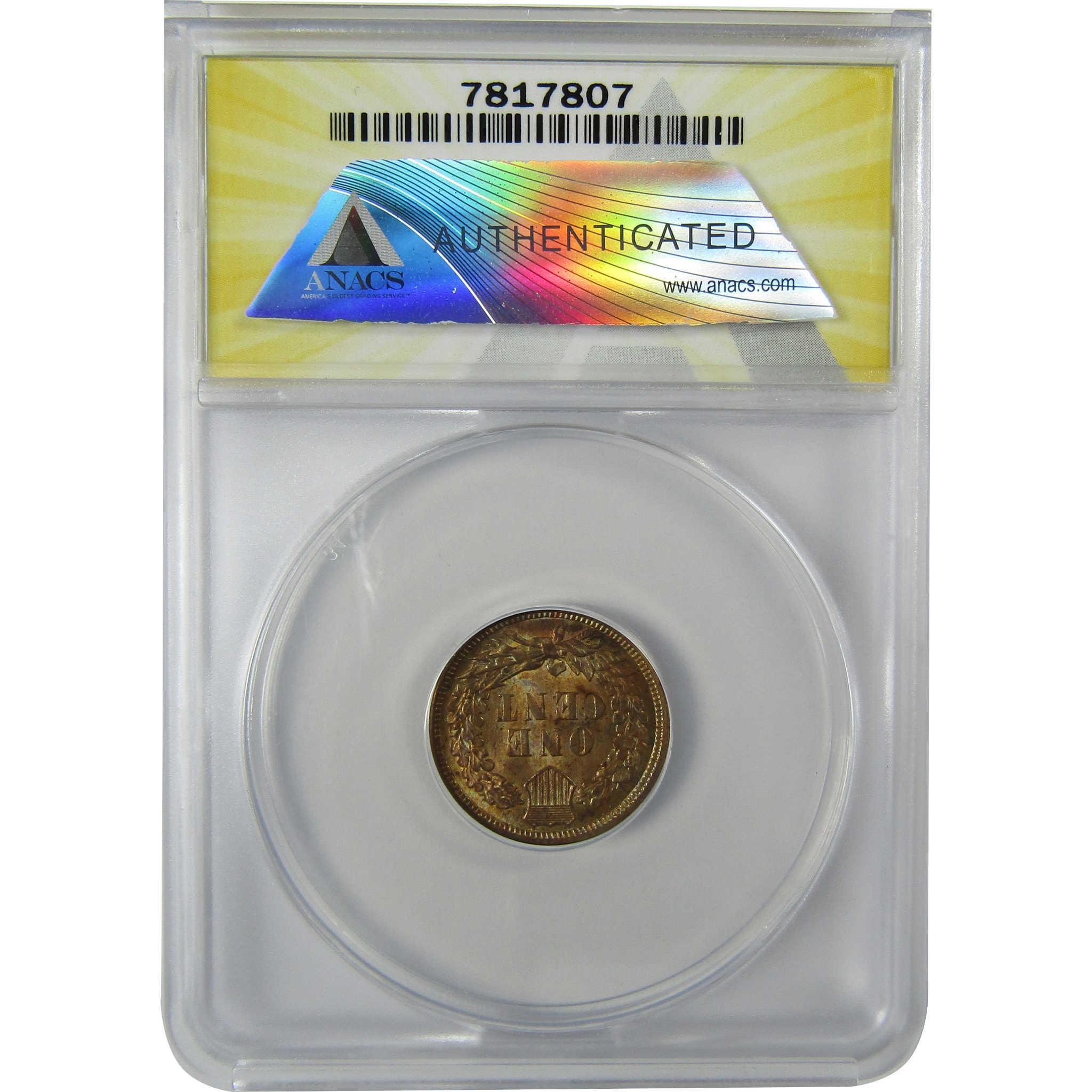 1907 Indian Head Cent MS 63 RB ANACS Penny Uncirculated SKU:CP809