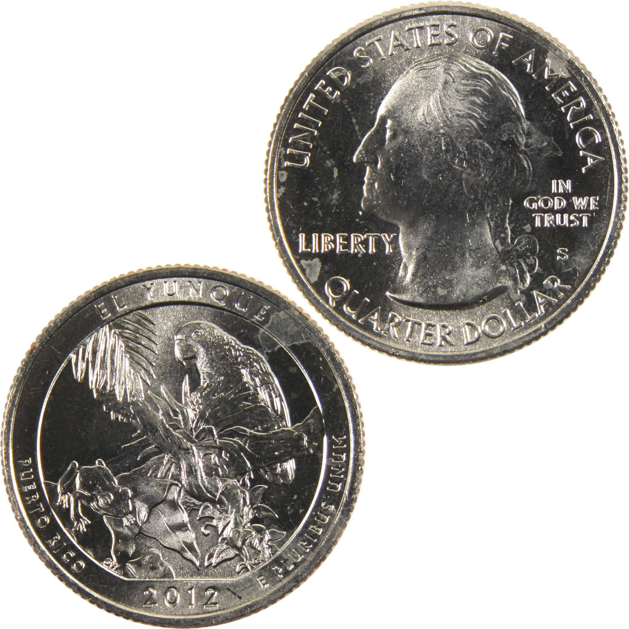 2012 S El Yunque NF National Park Quarter BU Uncirculated Clad Coin