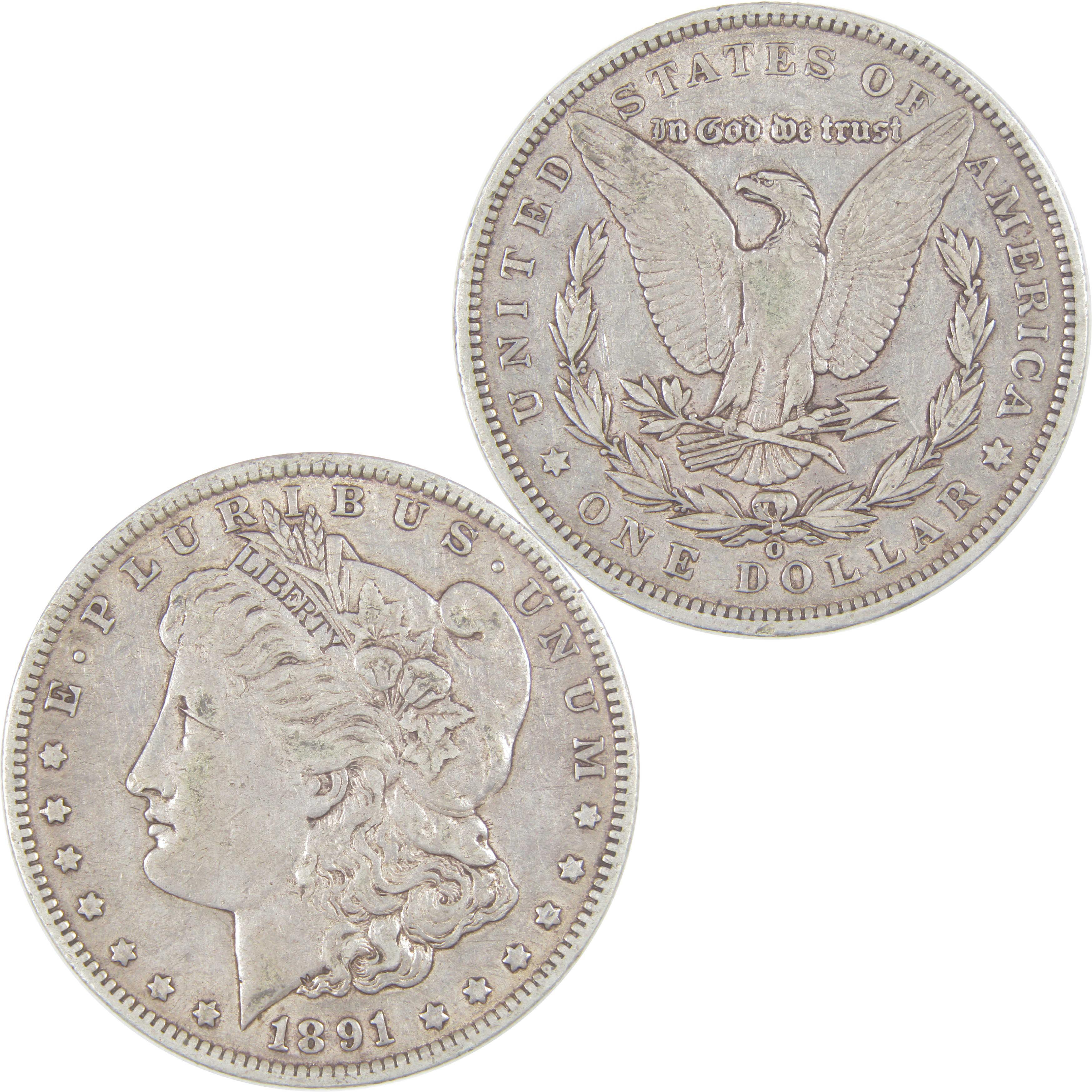 1891 O Morgan Dollar XF EF Extremely Fine Silver $1 Coin SKU:I16992 - Morgan coin - Morgan silver dollar - Morgan silver dollar for sale - Profile Coins & Collectibles