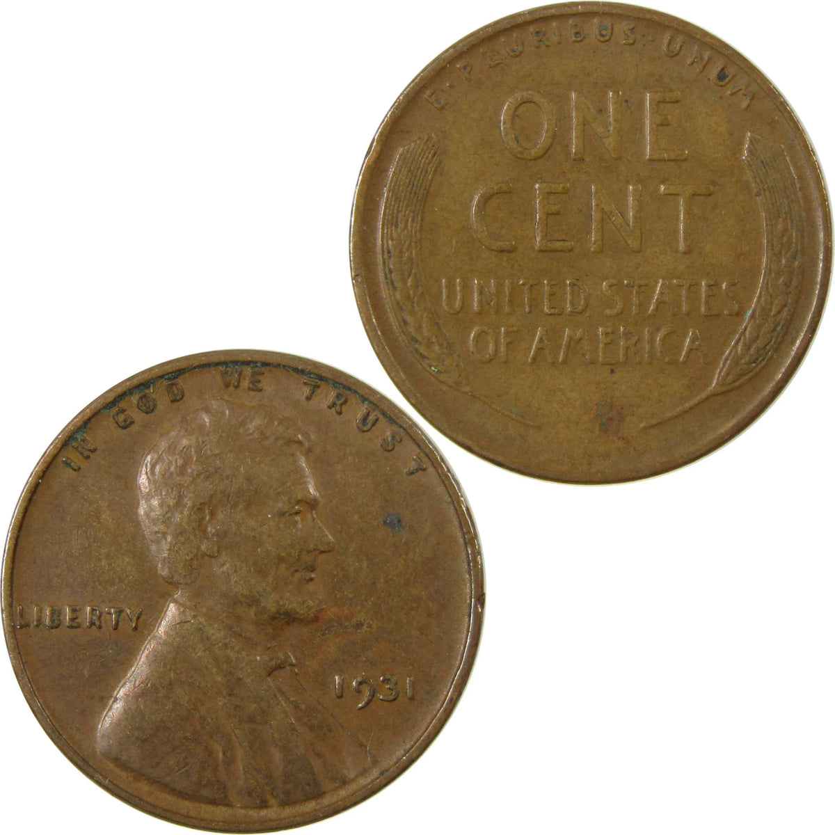 1931 Lincoln Wheat Cent VF Very Fine Penny 1c Coin SKU:I26706