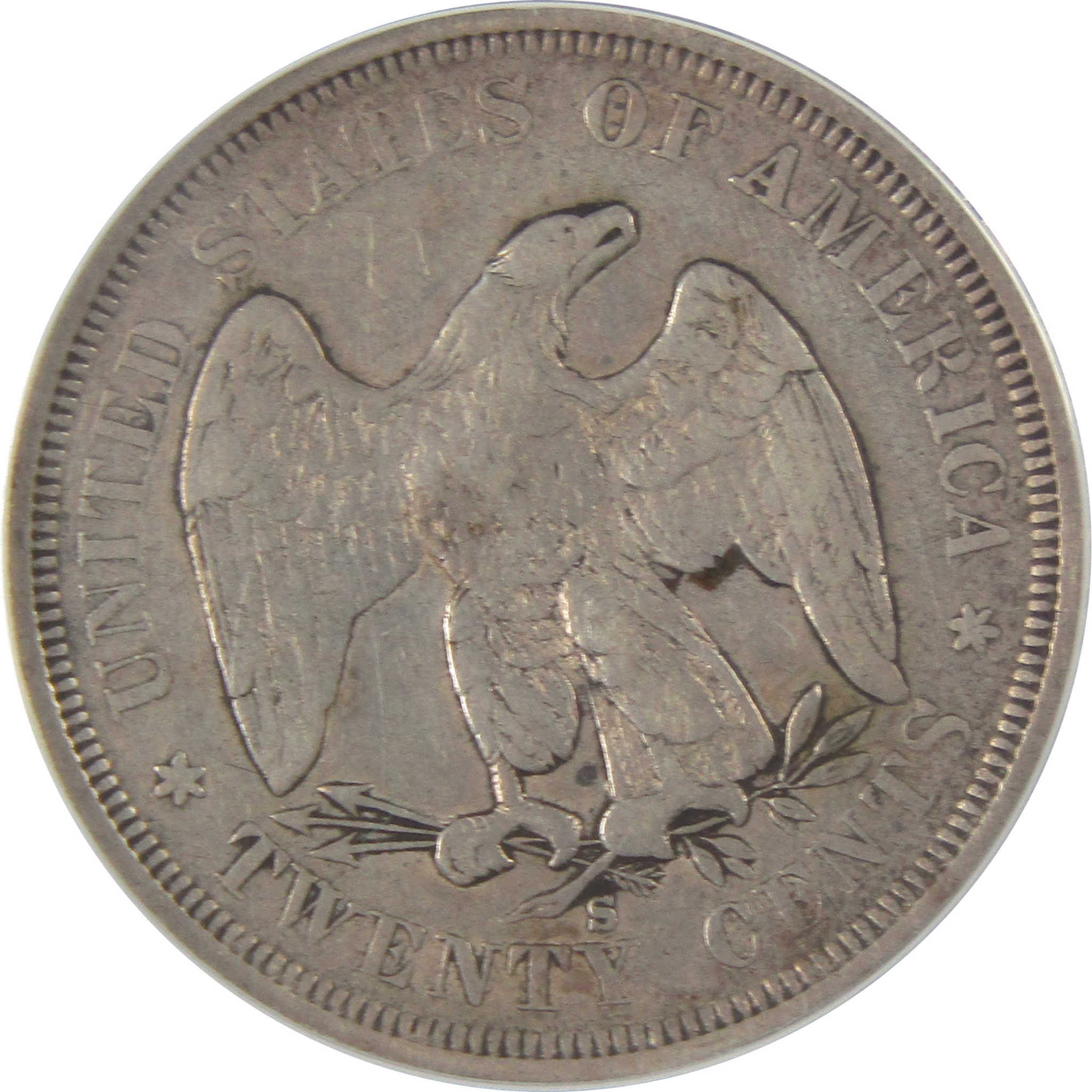 1875 S/S FS-302 Seated Liberty 20C VF 30 ANACS Silver SKU:CP140