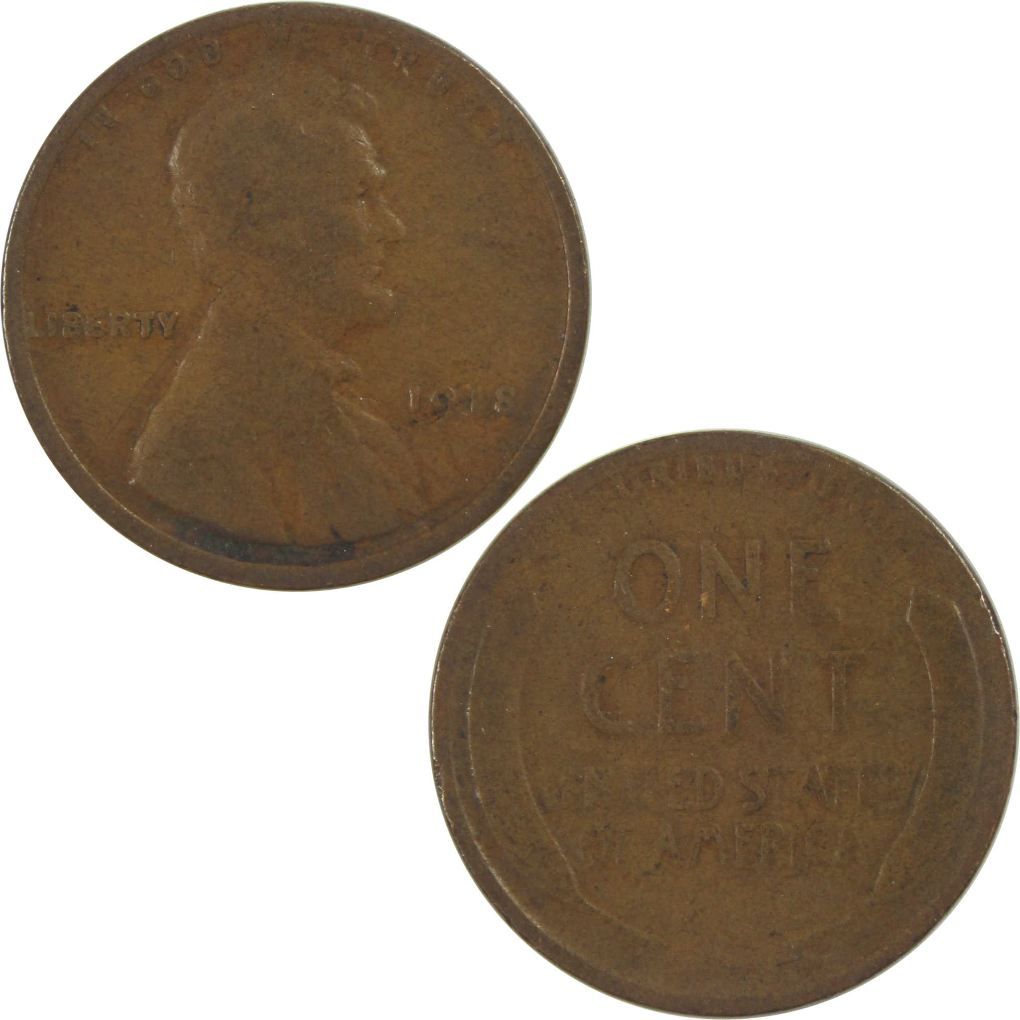 1918 Lincoln Wheat Cent G Good Penny 1c Coin