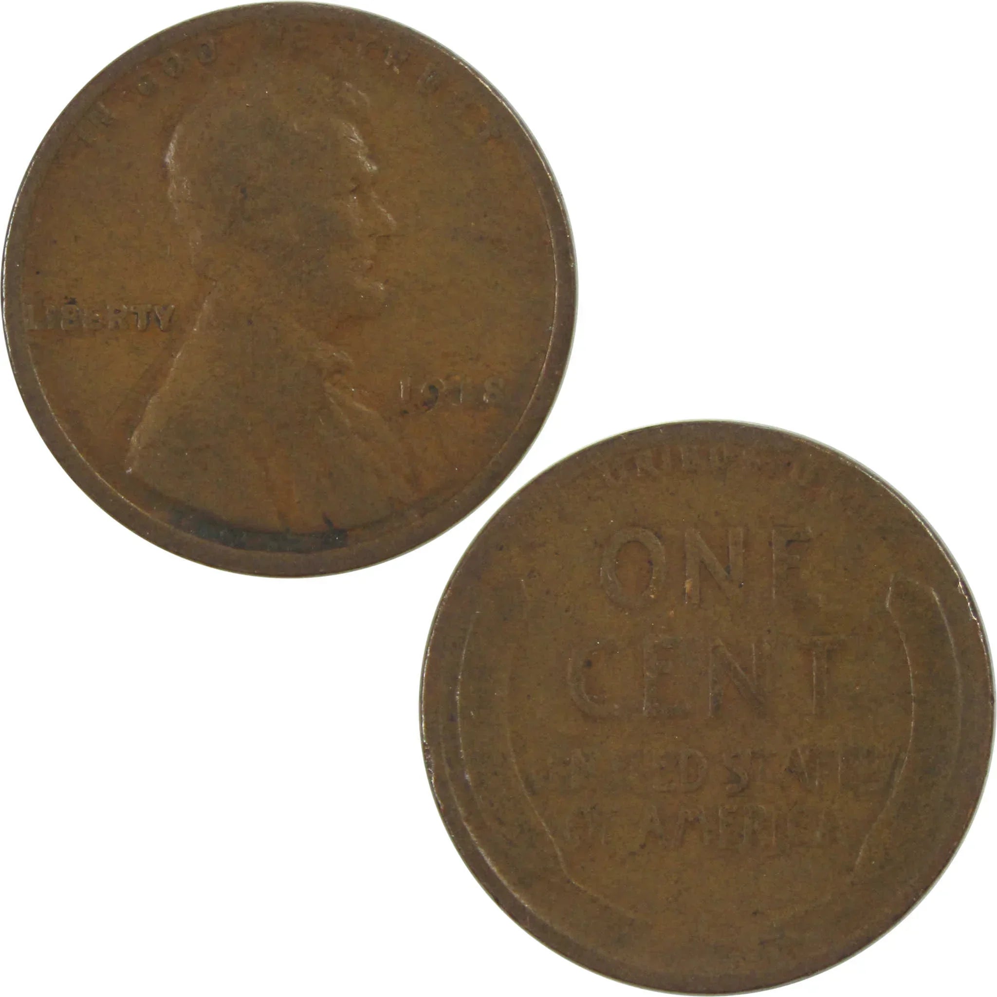 1918 Lincoln Wheat Cent G Good Penny 1c Coin Collectible