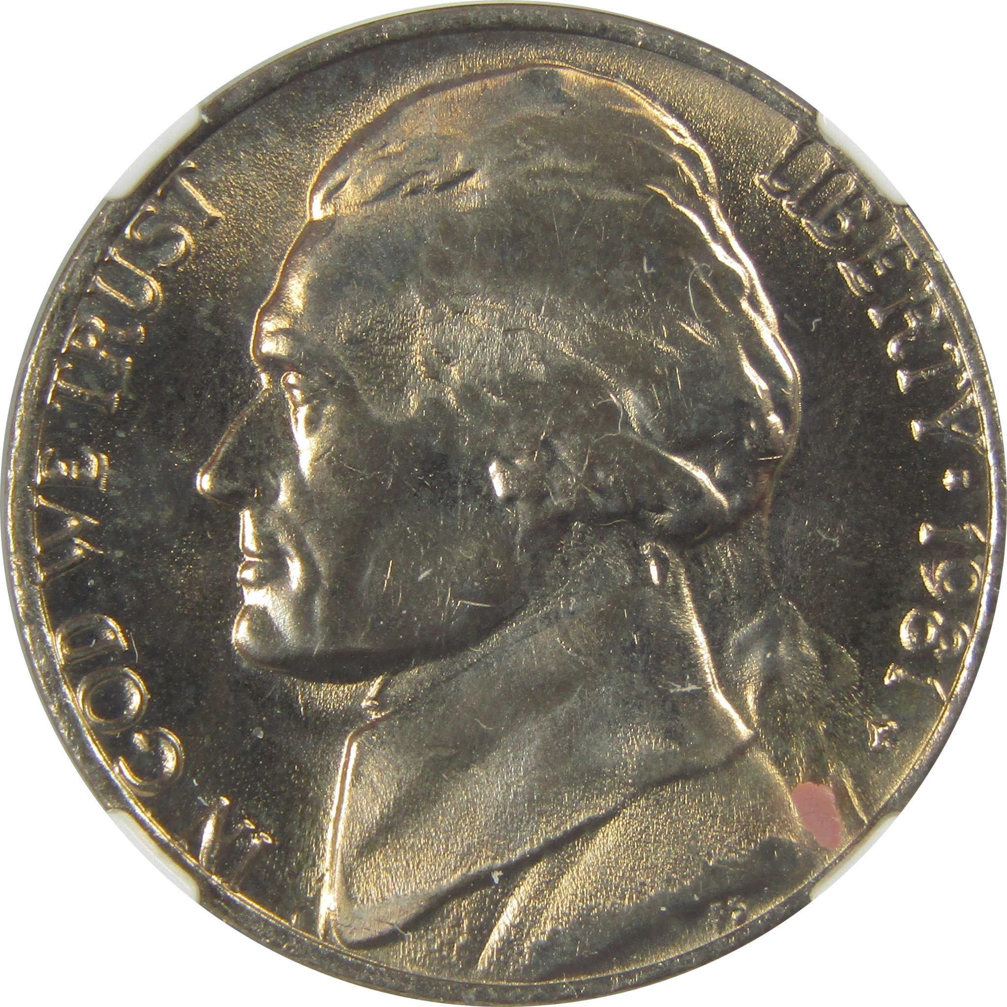 1981 P Jefferson Nickel MS 66 NGC Original Bag Fragment SKU:I20333