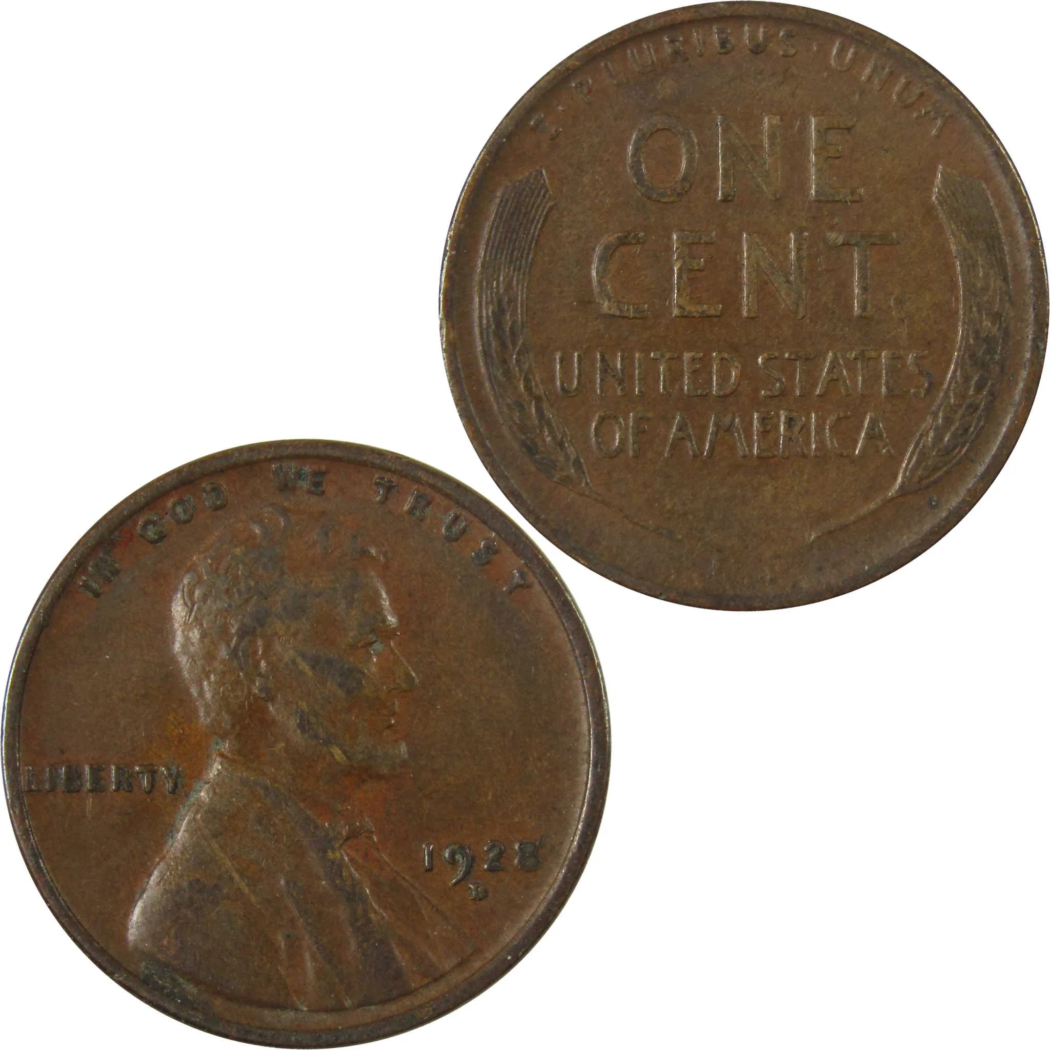 1928 D Lincoln Wheat Cent VF Very Fine Penny 1c Coin SKU:I27620