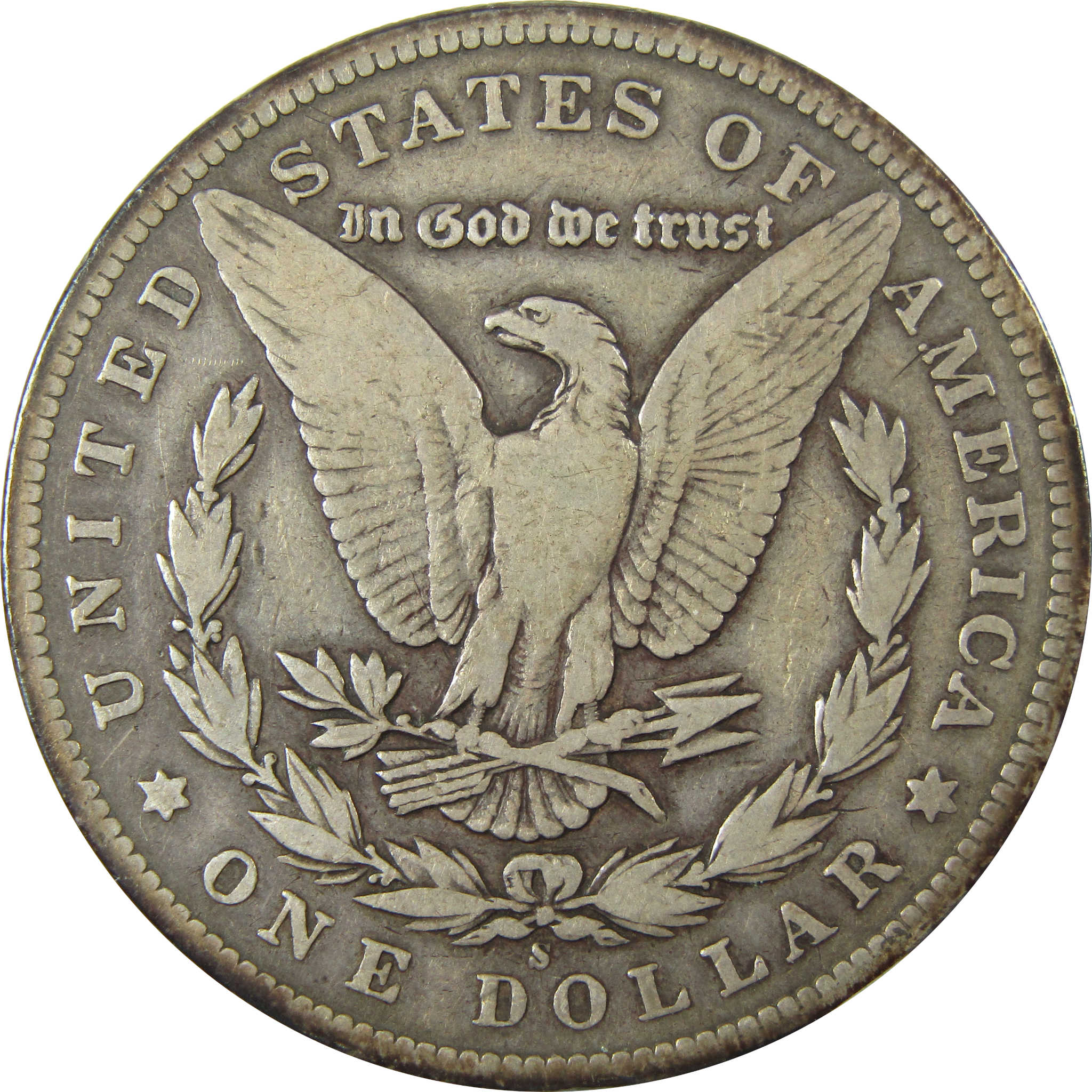 1895 S Morgan Silver Dollar F Fine $1 Coin Collectible SKU:CP1376 - Morgan coin - Morgan silver dollar - Morgan silver dollar for sale - Profile Coins & Collectibles