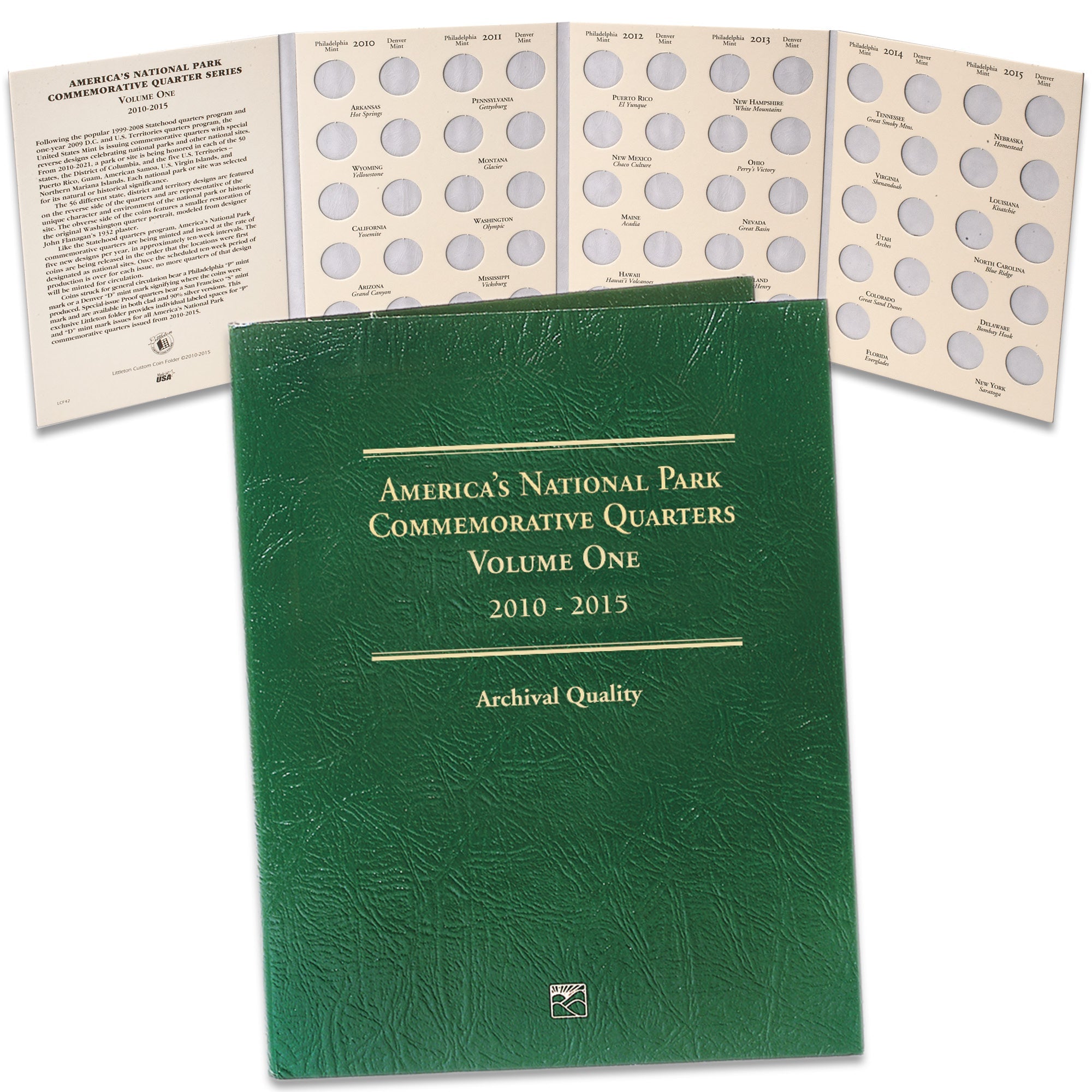 2010-2015 P&D America's National Park Quarter Series Folder Volume 1