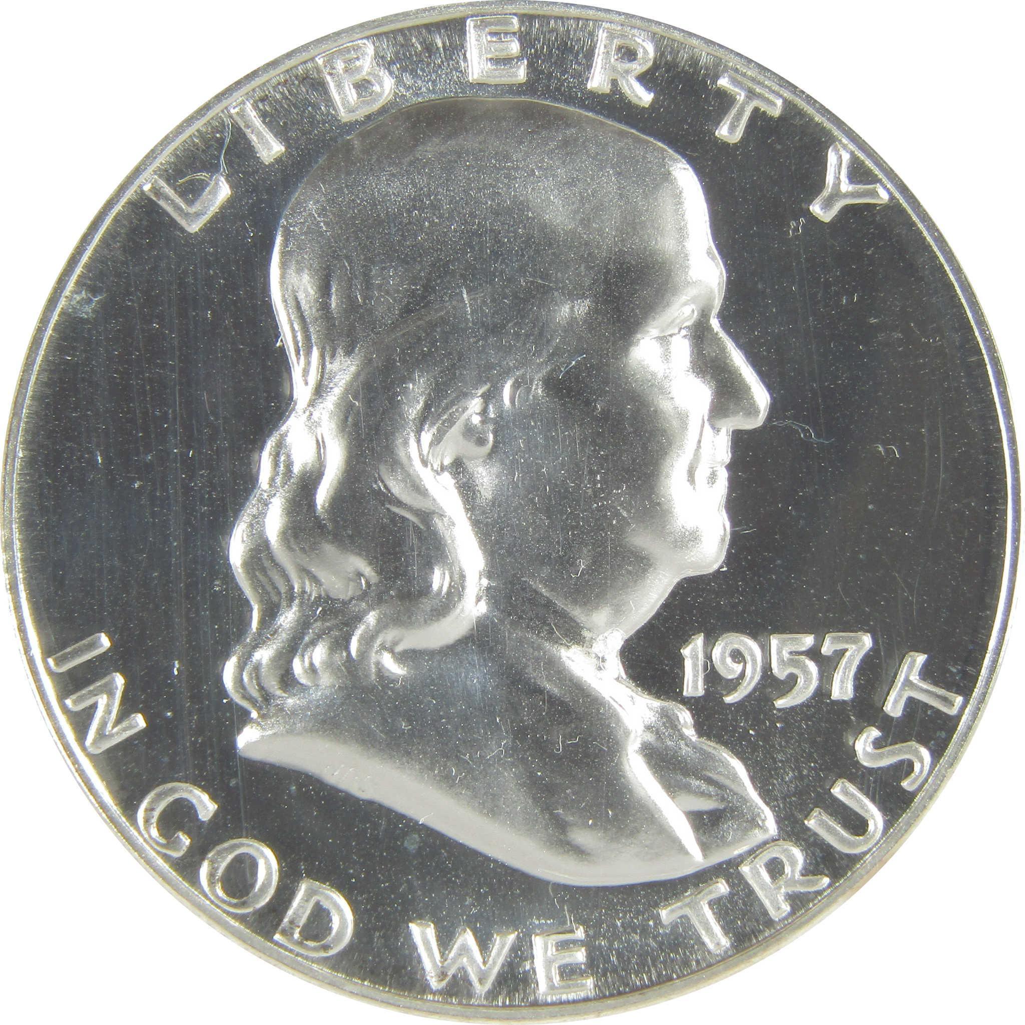 1957 Franklin Silver Half Dollar PF 67 NGC Proof 50c Coin Collectible