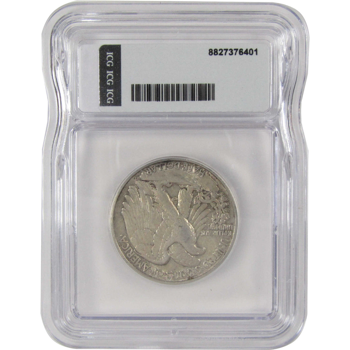 1918 Liberty Walking Silver Half Dollar EF 40 ICG 50c Coin SKU:I29162