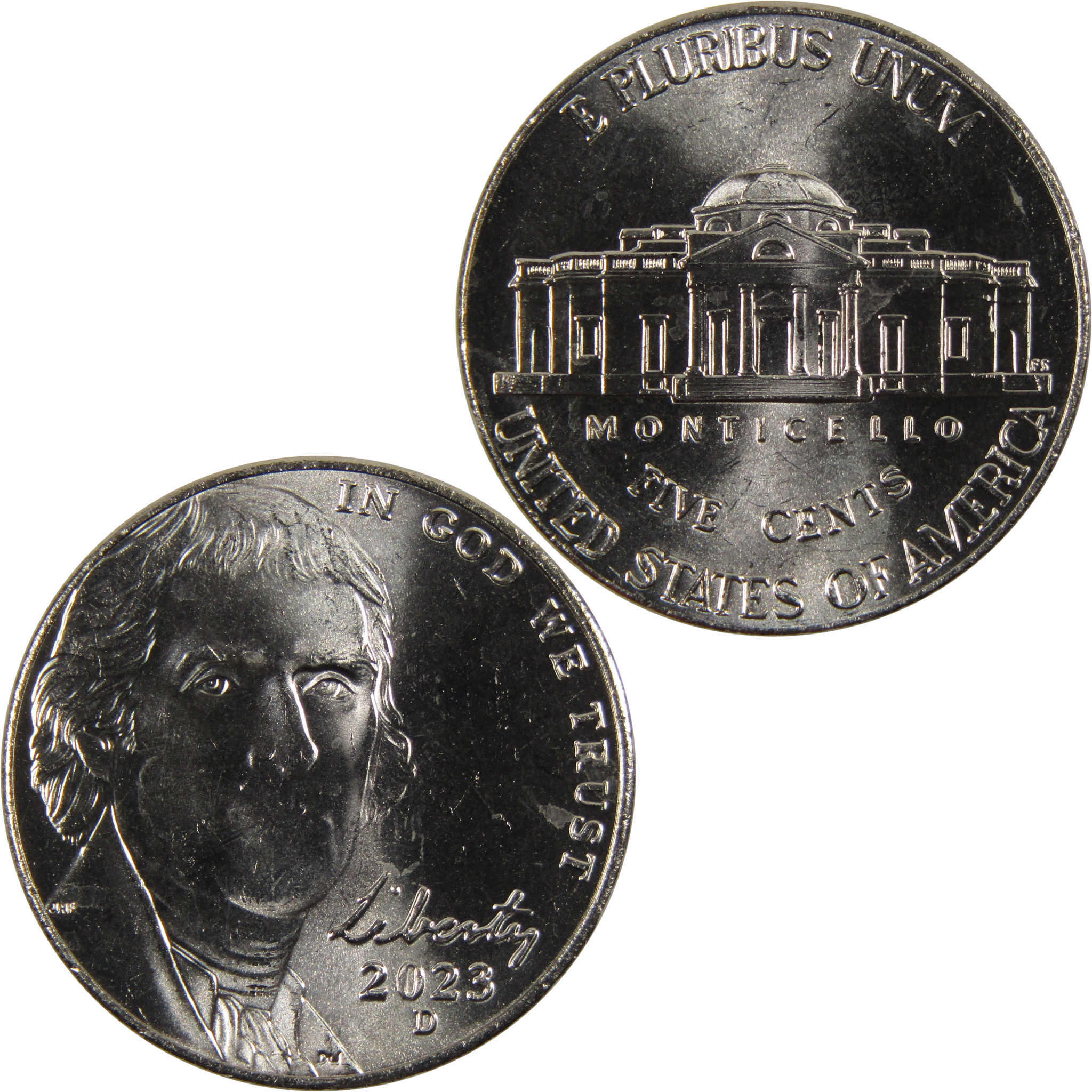 2023 D Jefferson Nickel BU Uncirculated 5c Coin