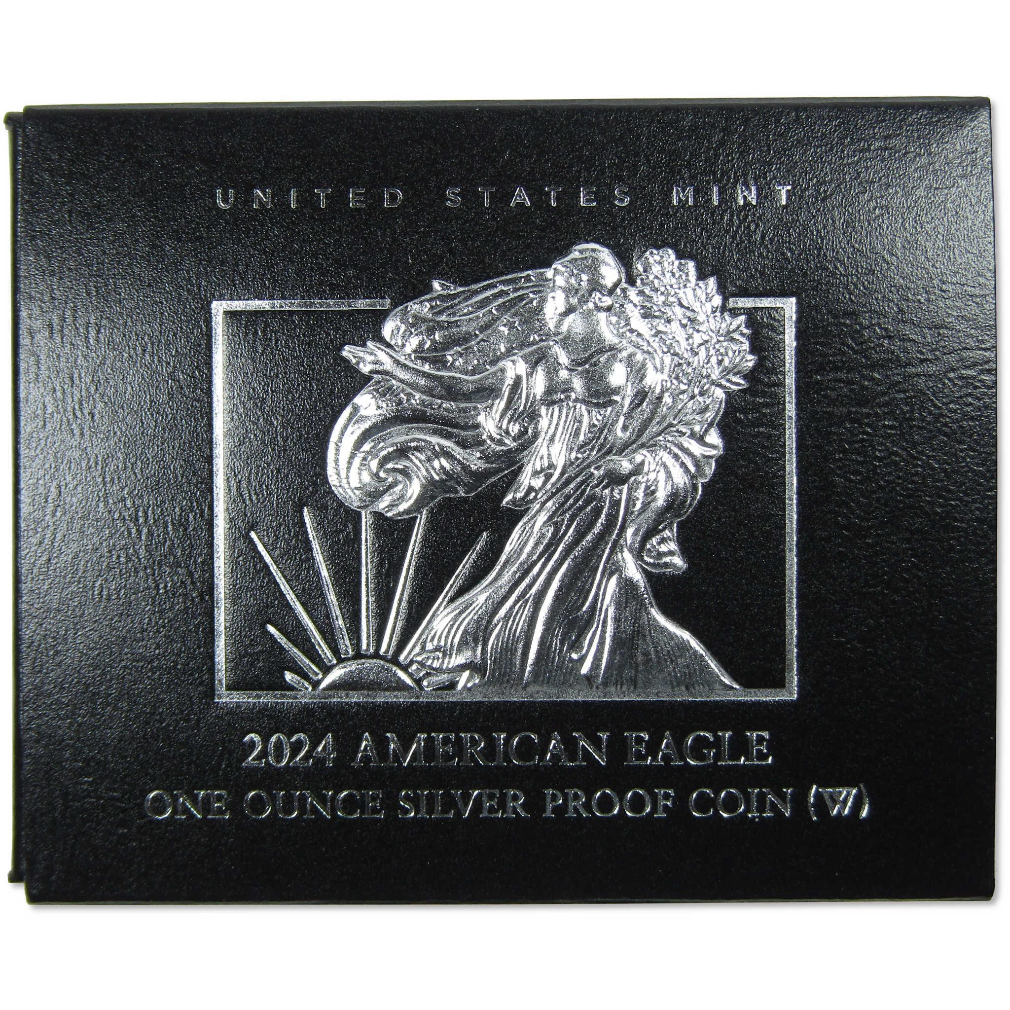 2024 W American Silver Eagle Choice Proof Bullion $1 Coin OGP COA